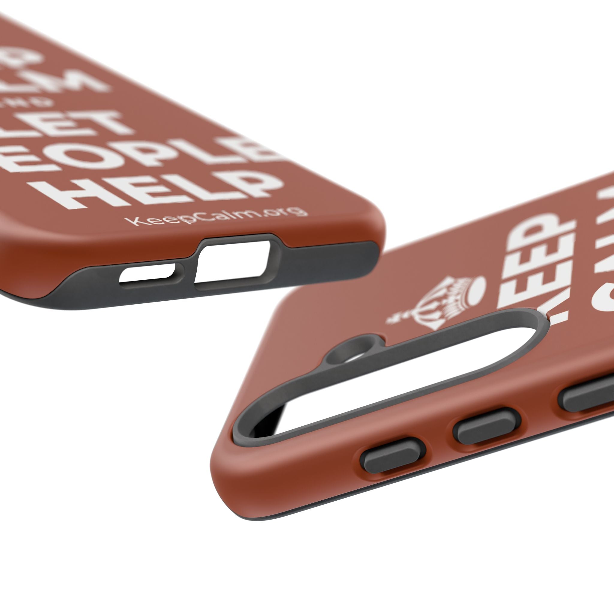 KEEP CALM AND LET PEOPLE HELP Phone Case