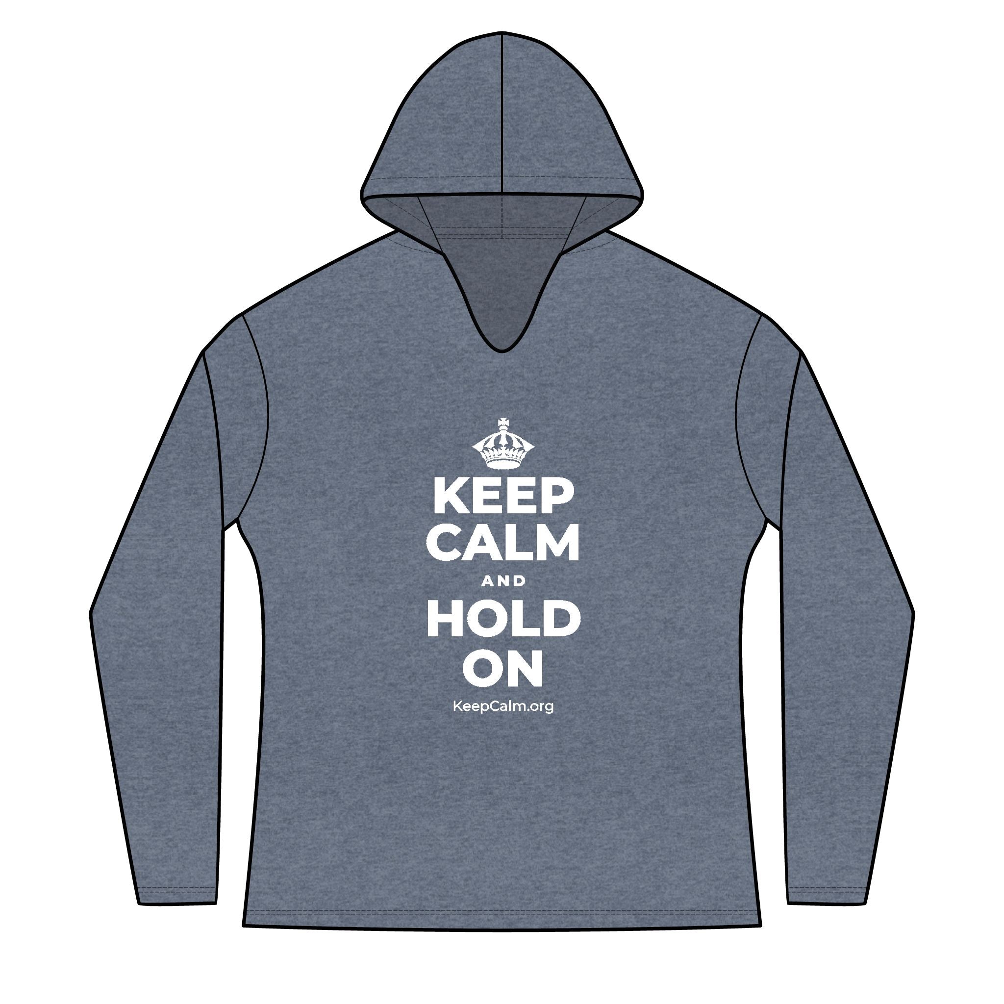 KEEP CALM AND HOLD ON Women's Long Sleeve Hoodie