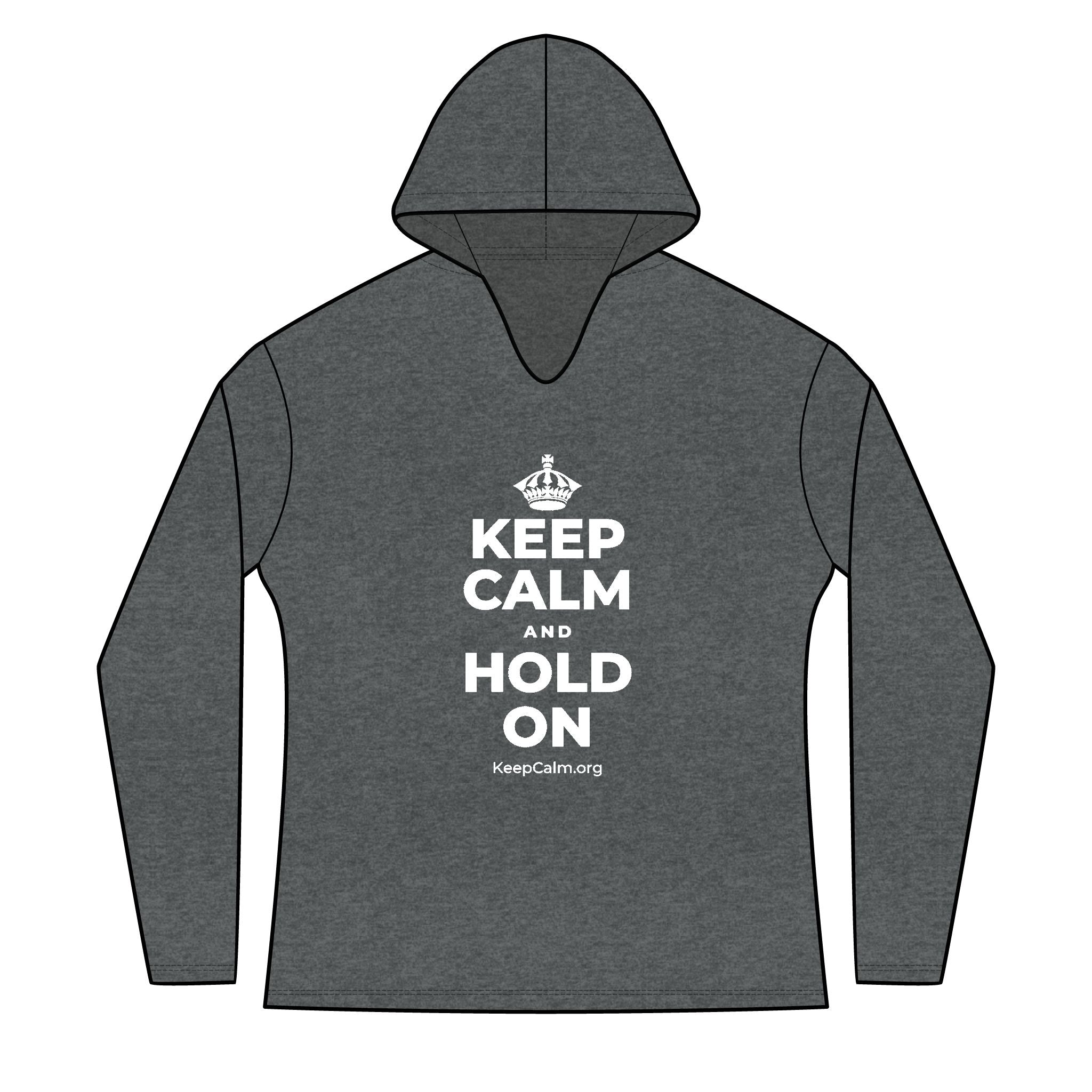 KEEP CALM AND HOLD ON Women's Long Sleeve Hoodie