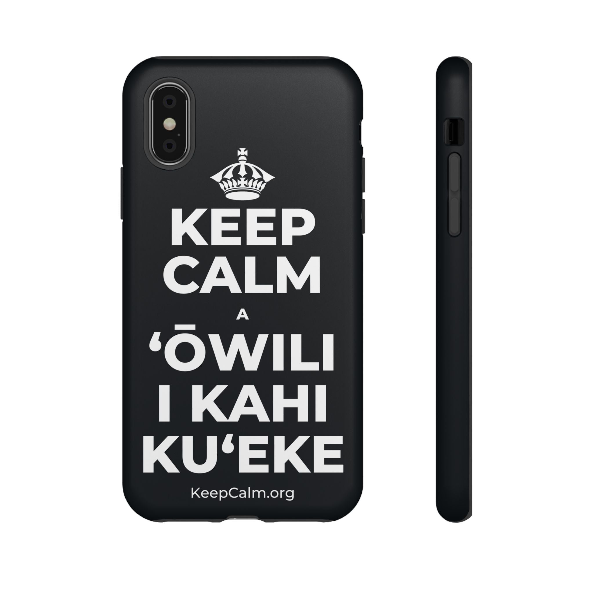 KEEP CALM A ʻŌWILI I KAHI KUʻEKE Phone Case (Dark)