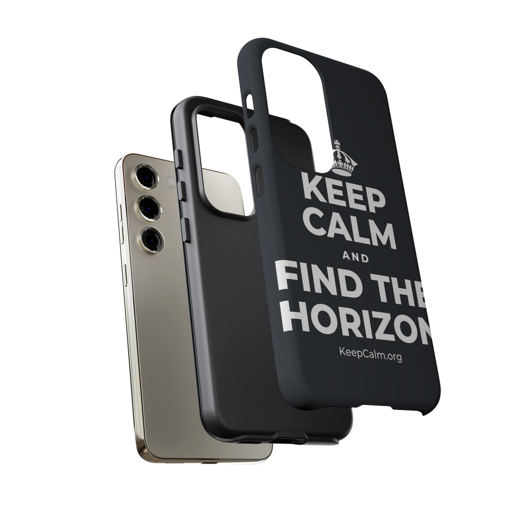 KEEP CALM AND FIND THE HORIZON Phone Case (Dark)