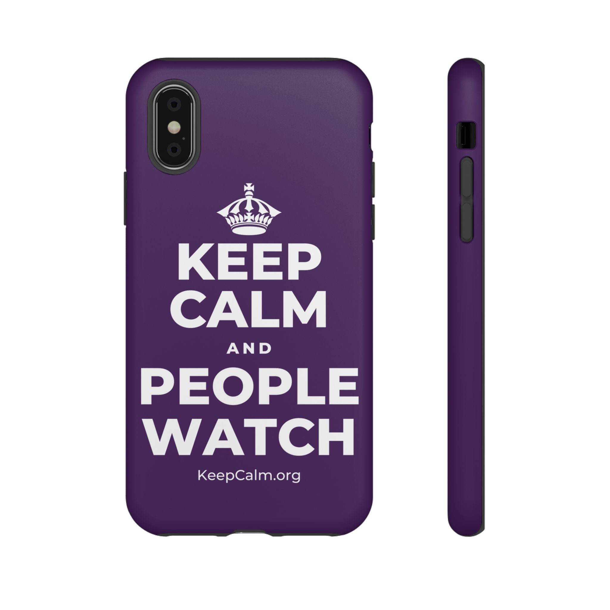 KEEP CALM AND PEOPLE WATCH Phone Case