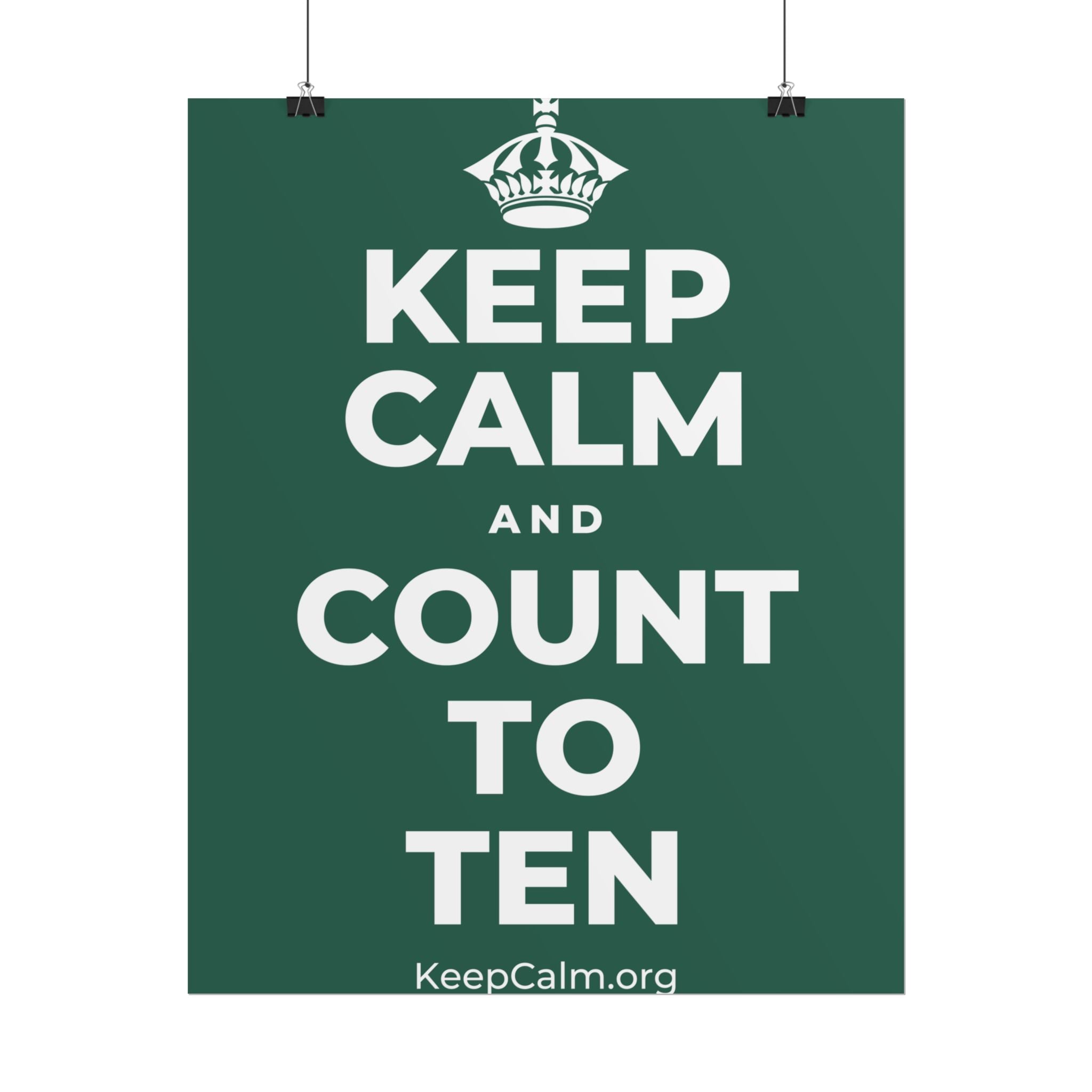 KEEP CALM AND COUNT TO TEN Poster