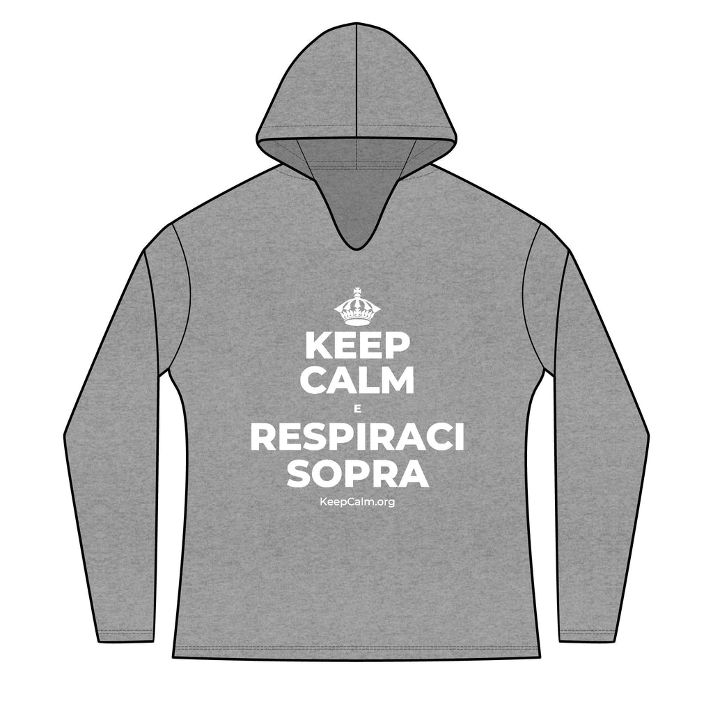 KEEP CALM E RESPIRACI SOPRA Women's Long Sleeve Hoodie