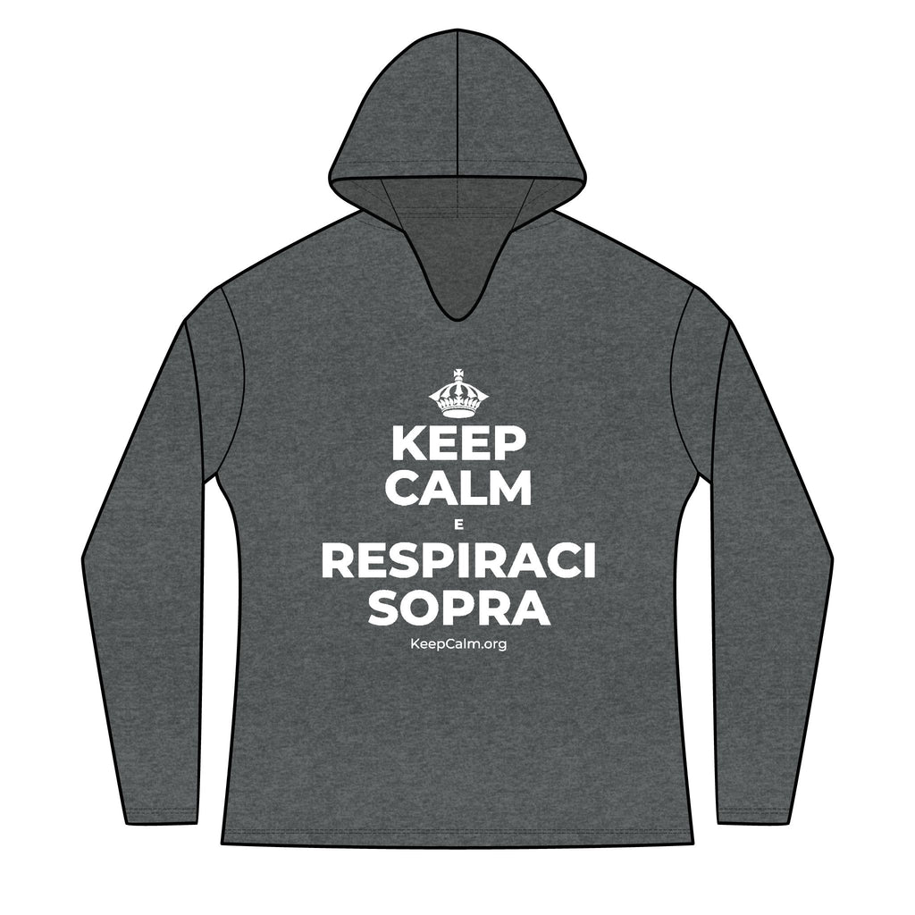 KEEP CALM E RESPIRACI SOPRA Women's Long Sleeve Hoodie