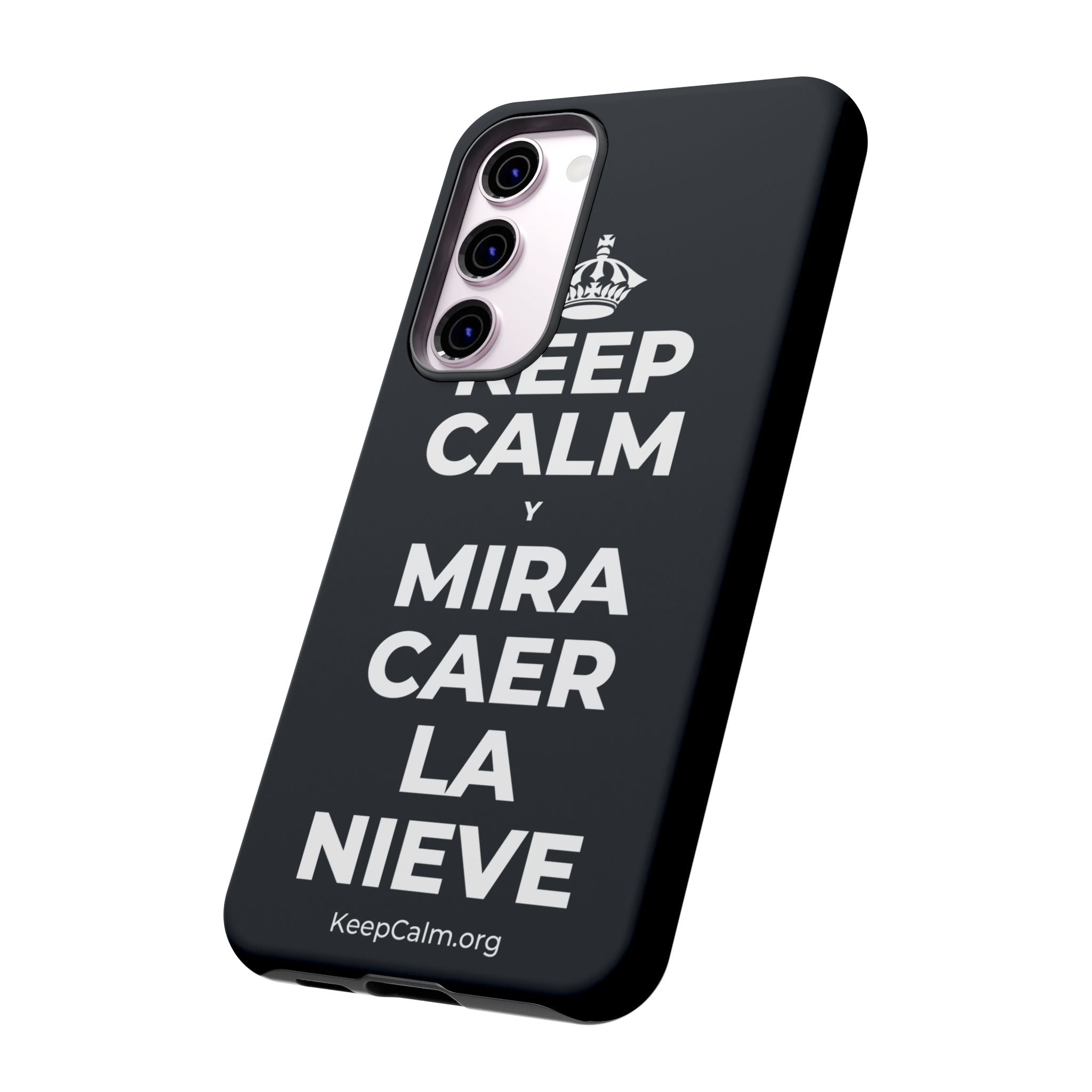 KEEP CALM Y MIRA CAER LA NIEVE Phone Case (Dark)