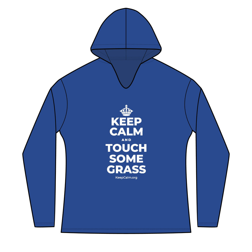 KEEP CALM AND TOUCH SOME GRASS Women's Long Sleeve Hoodie