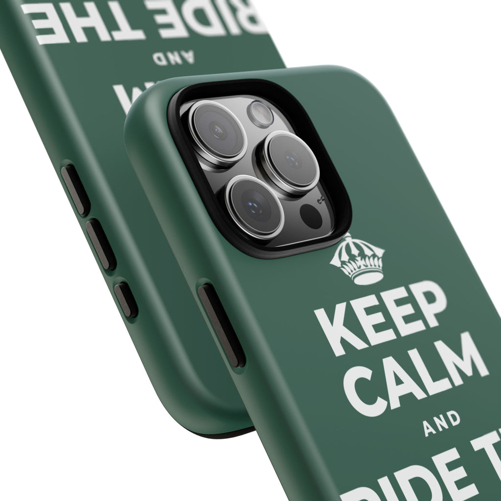 KEEP CALM AND RIDE THE GOOD WAVE Phone Case