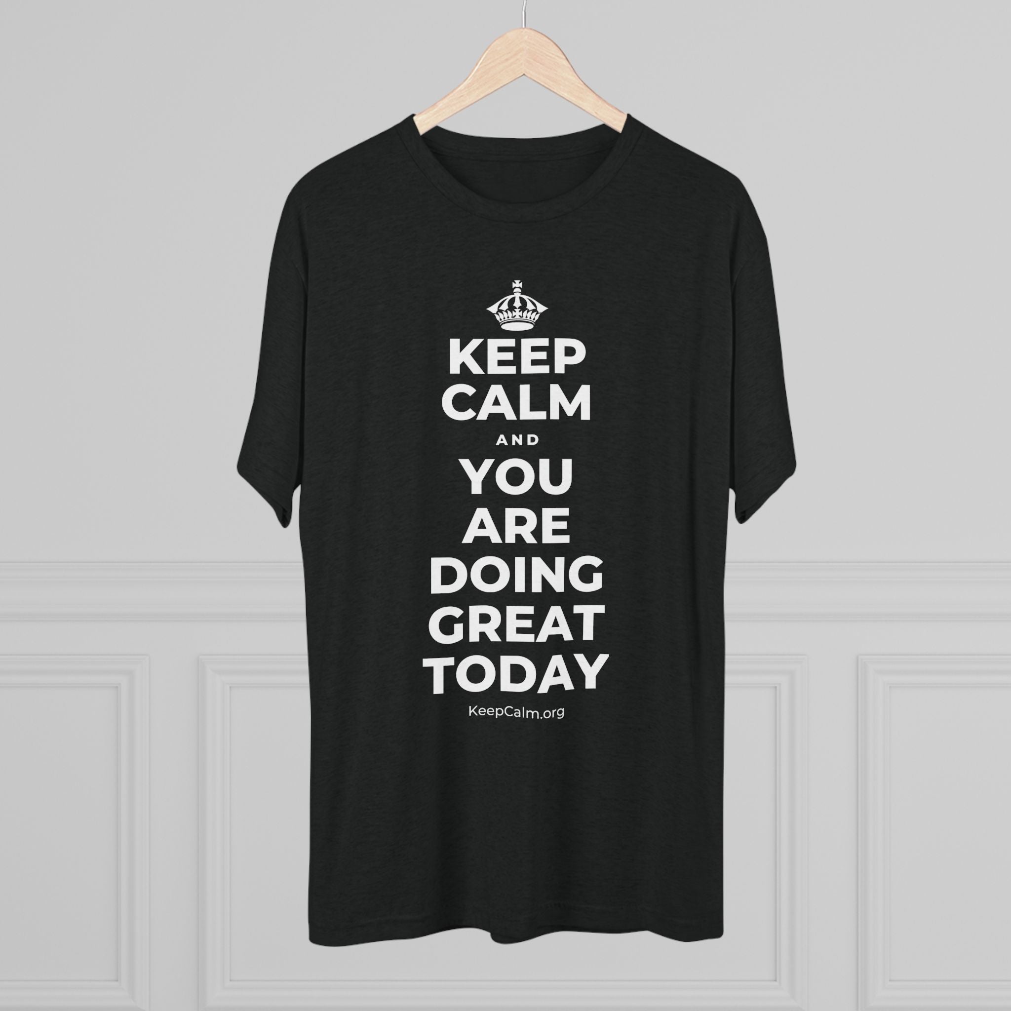 KEEP CALM AND YOU ARE DOING GREAT TODAY Tri-Blend Tee