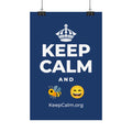 KEEP CALM AND 🐝 😄 Satin Poster