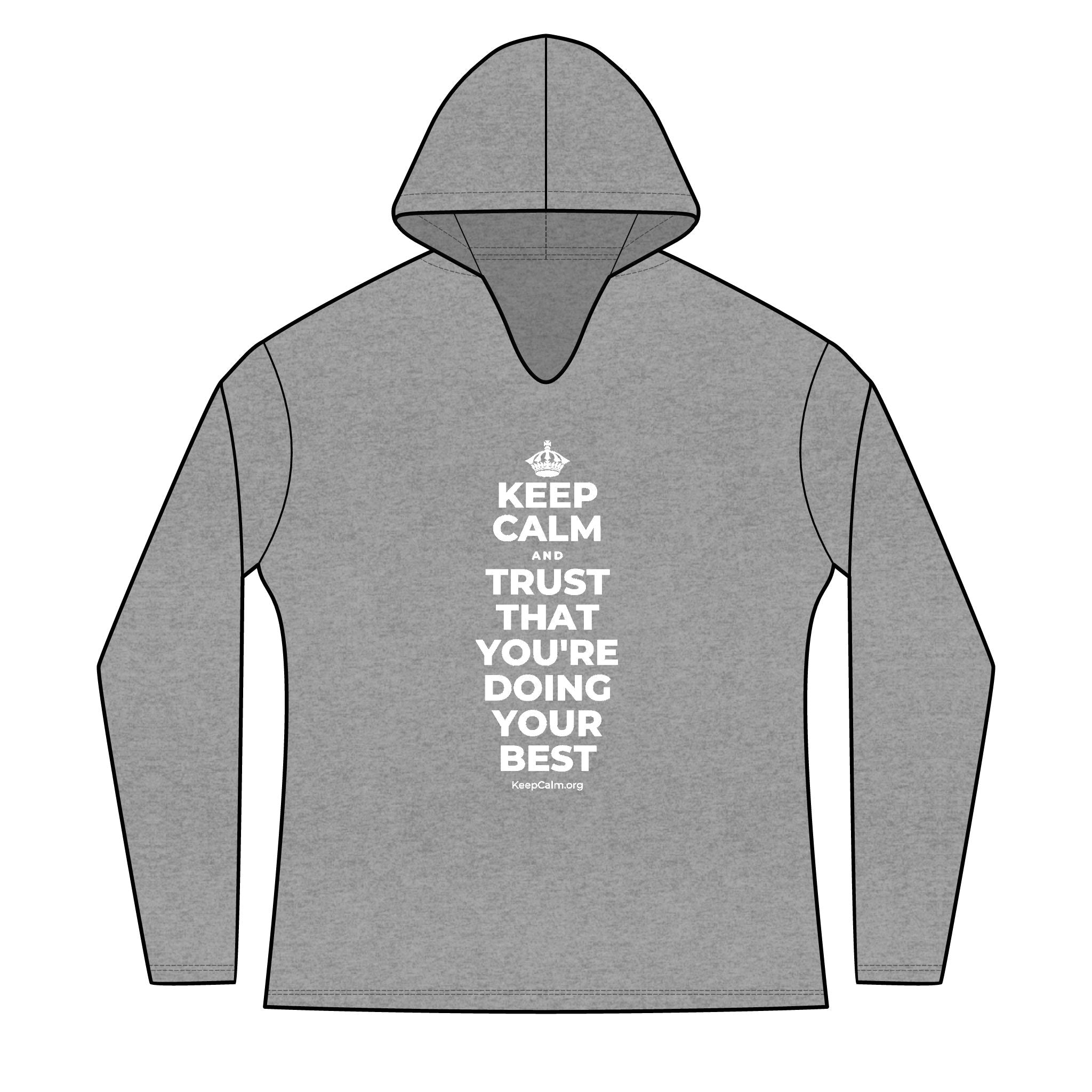 KEEP CALM AND TRUST THAT YOU'RE DOING YOUR BEST Women's Long Sleeve Hoodie