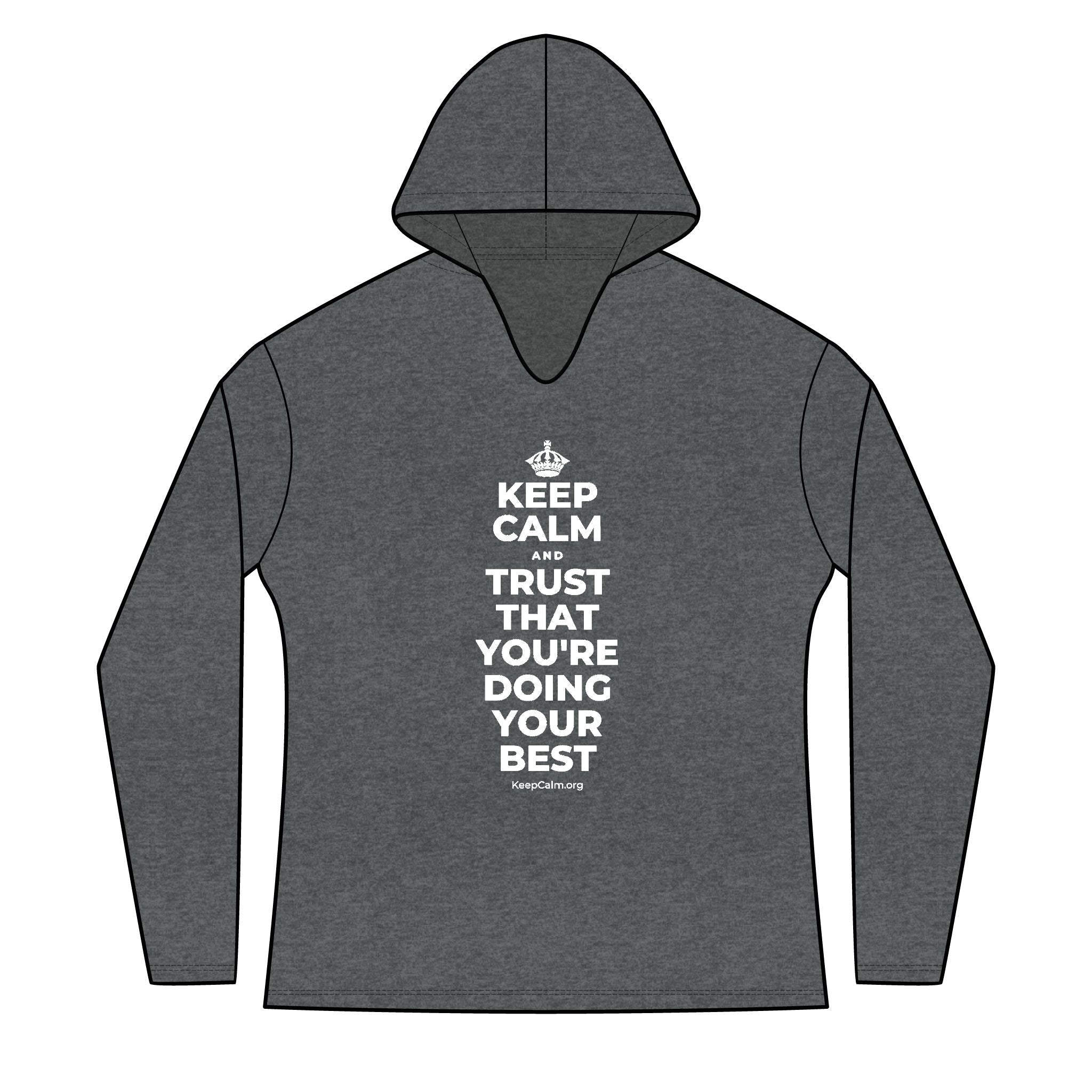 KEEP CALM AND TRUST THAT YOU'RE DOING YOUR BEST Women's Long Sleeve Hoodie