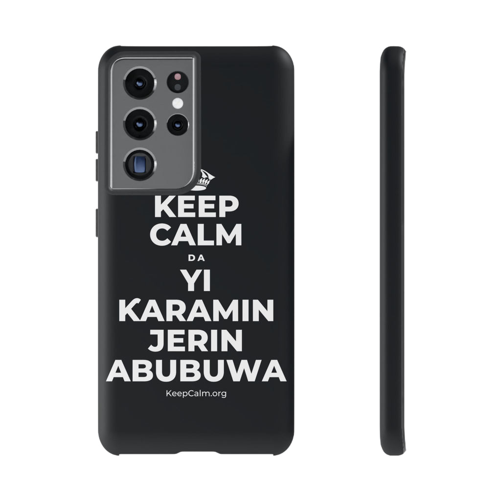 KEEP CALM DA YI ƘARAMIN JERIN ABUBUWA Phone Case (Dark)