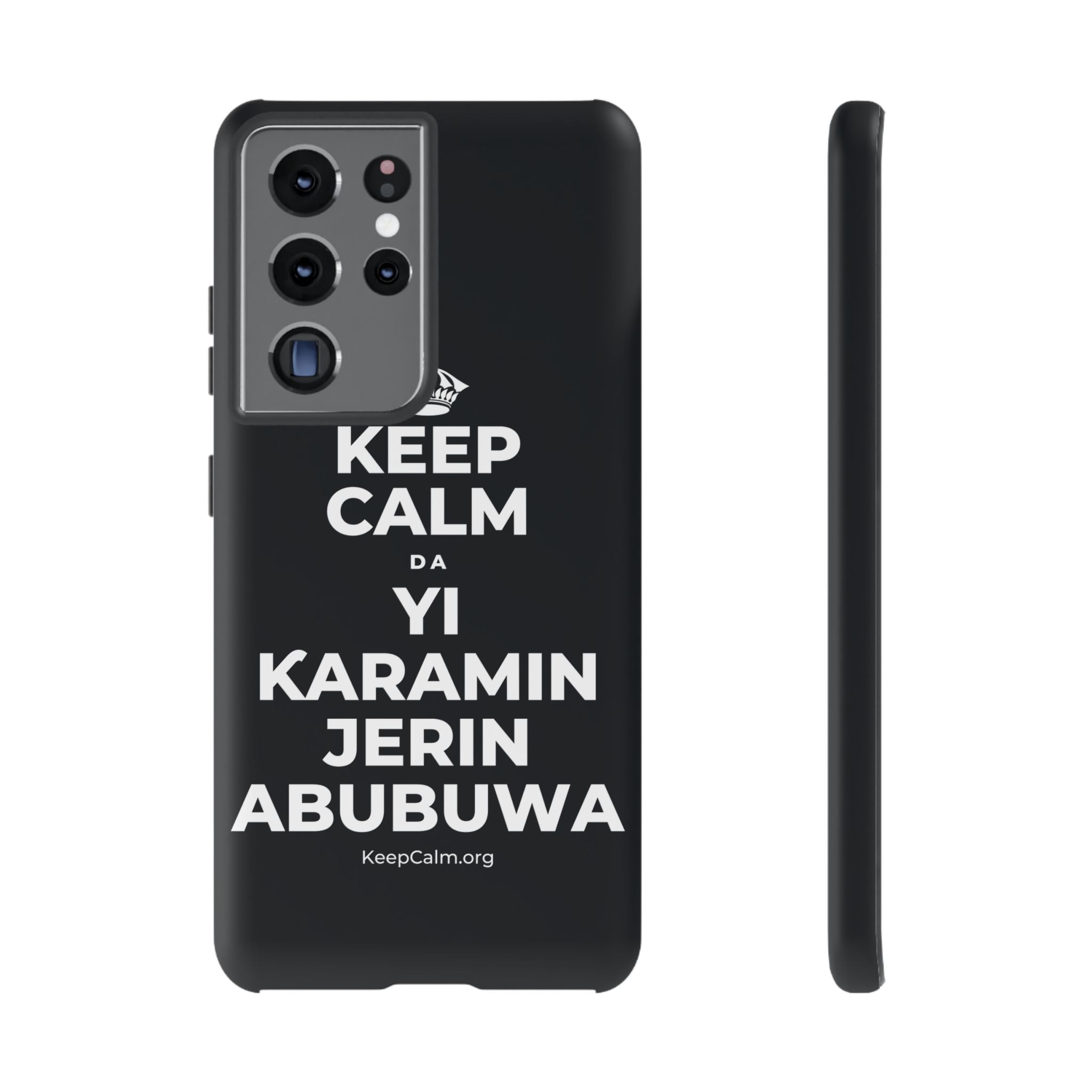 KEEP CALM DA YI ƘARAMIN JERIN ABUBUWA Phone Case (Dark)