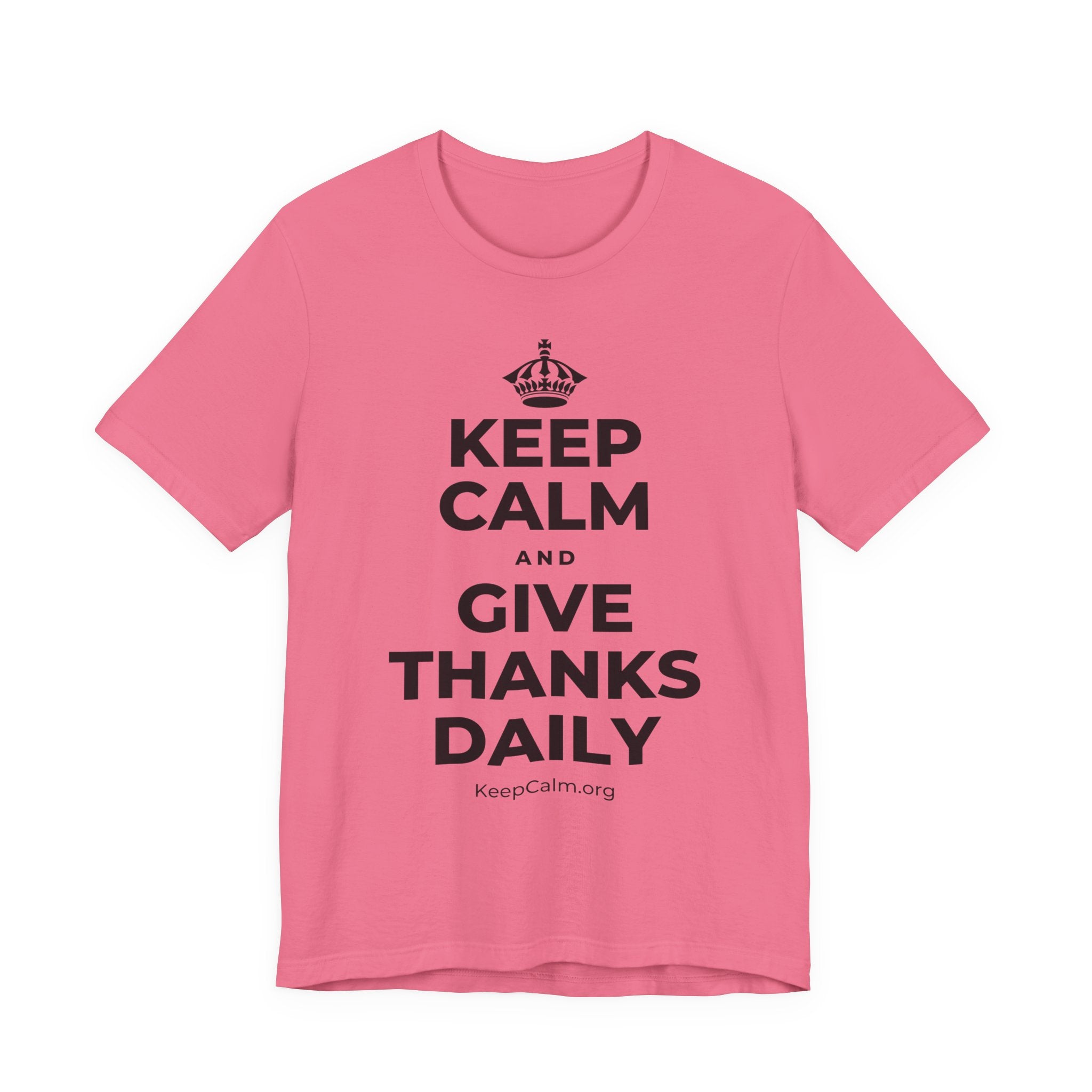 KEEP CALM AND GIVE THANKS DAILY T-Shirt (Military Green–Autumn)