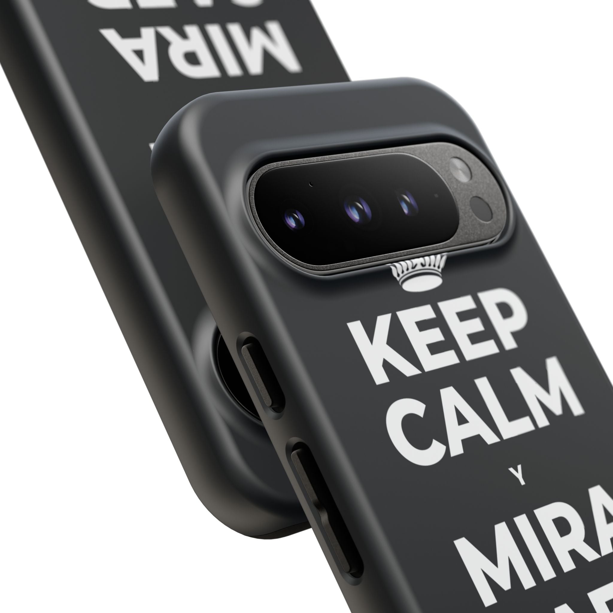 KEEP CALM Y MIRA CAER LA NIEVE Phone Case (Dark)