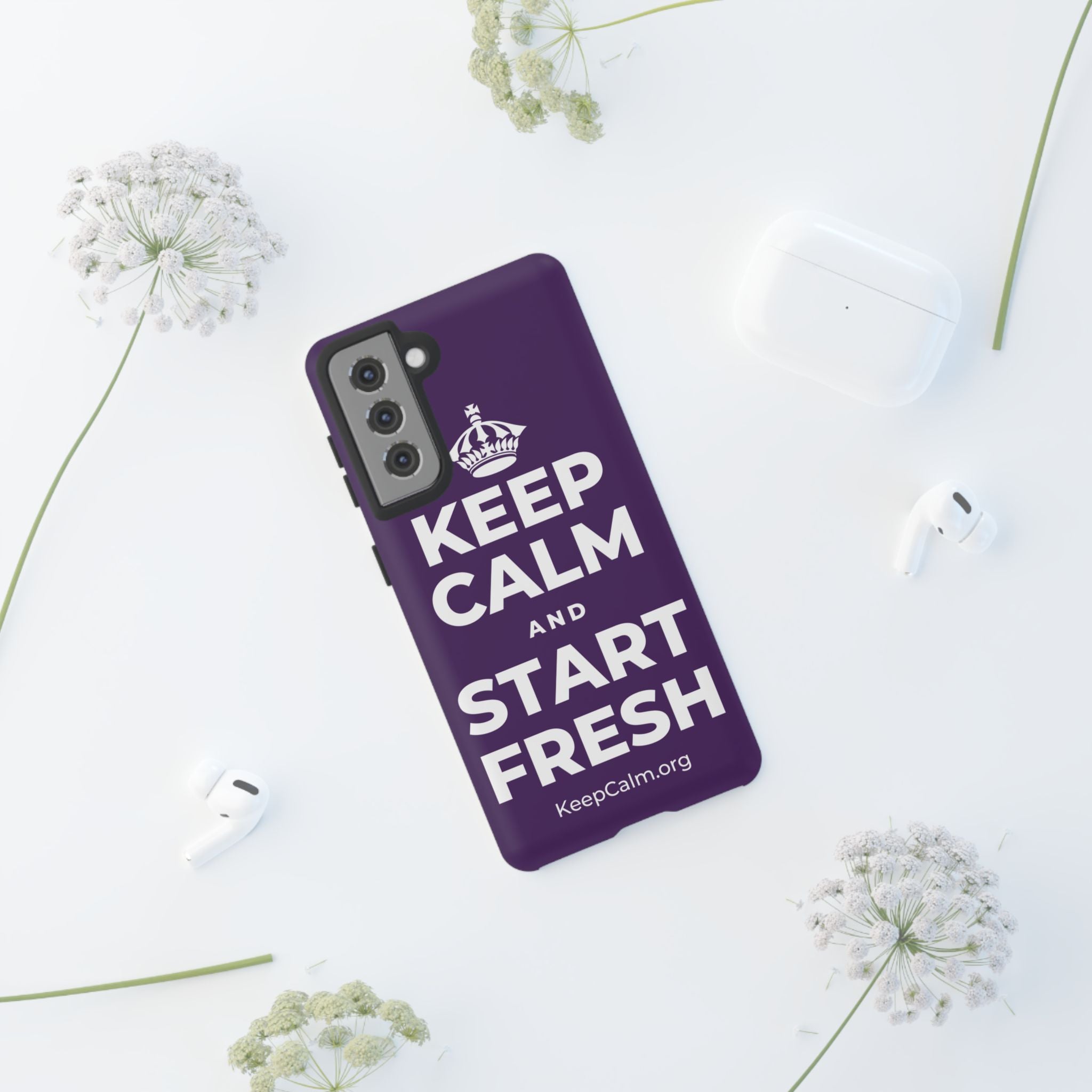 KEEP CALM AND START FRESH Phone Case