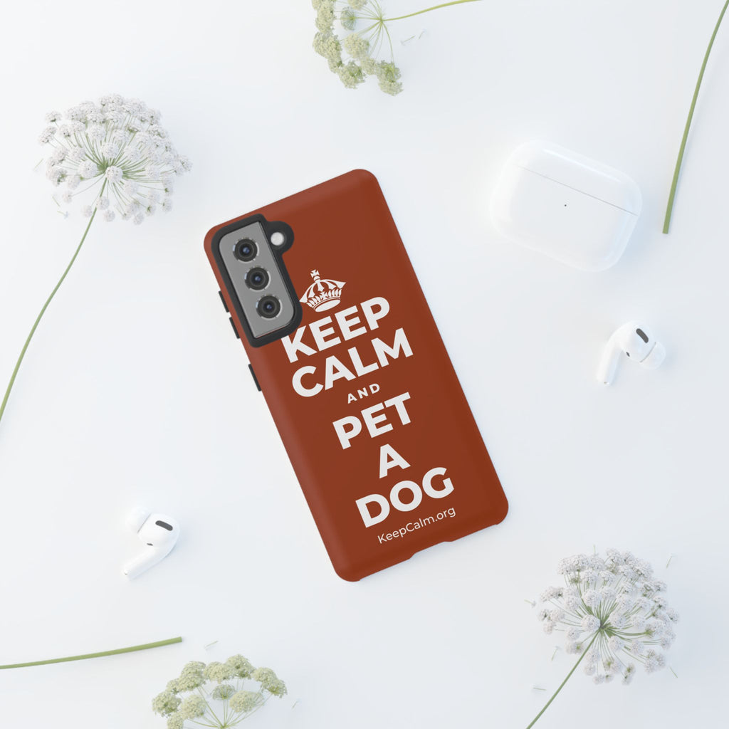 KEEP CALM AND PET A DOG Phone Case