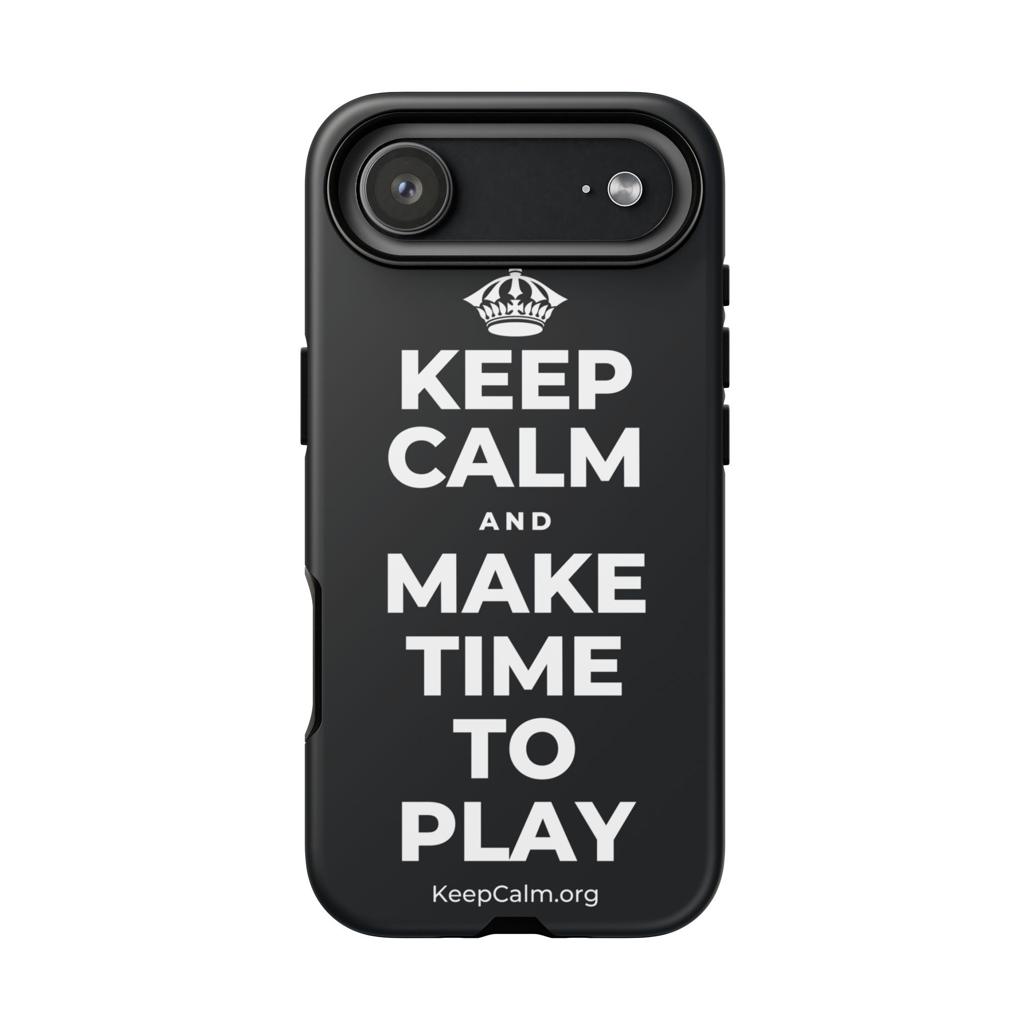 KEEP CALM AND MAKE TIME TO PLAY Phone Case (Dark)