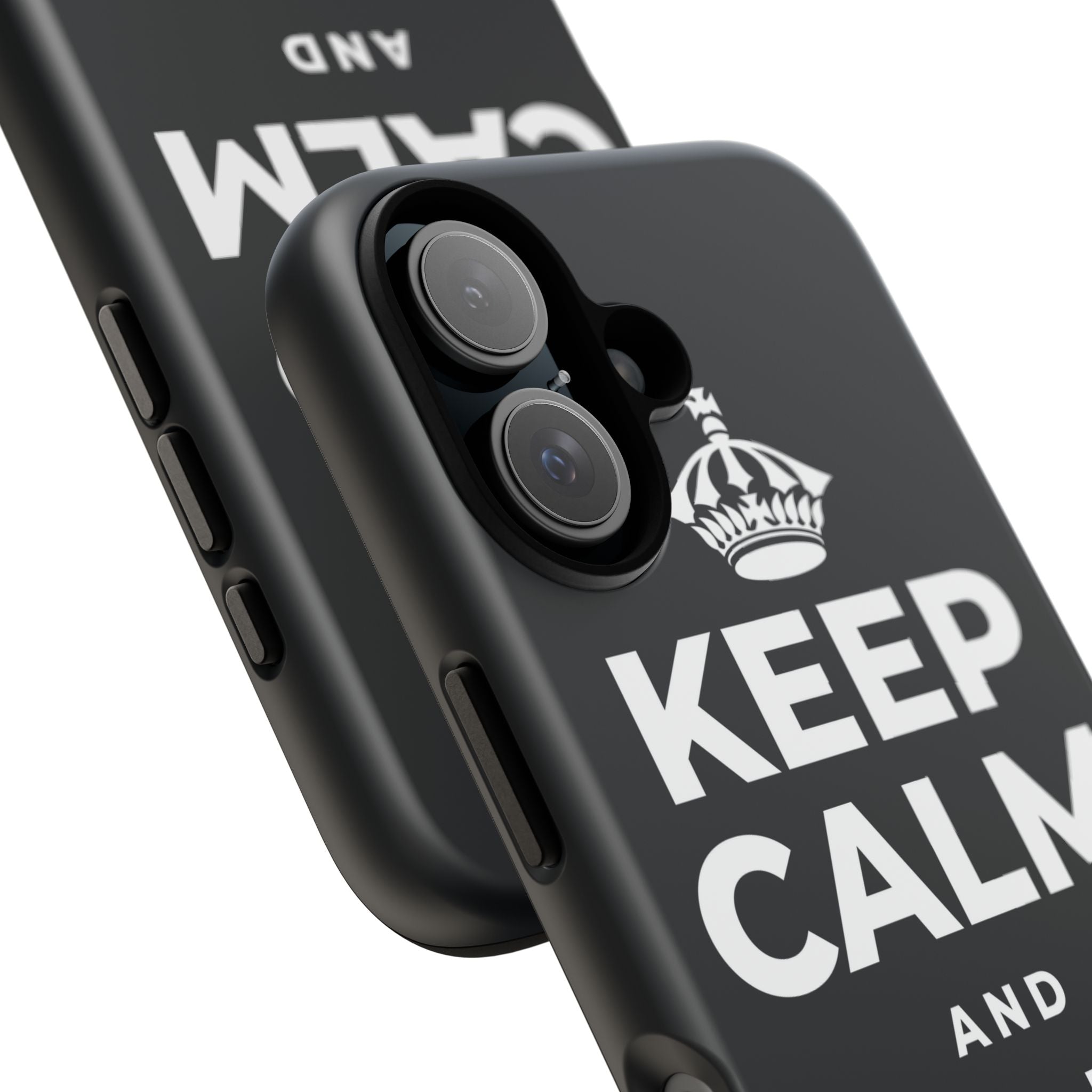 KEEP CALM AND STAND TALL Phone Case (Dark)