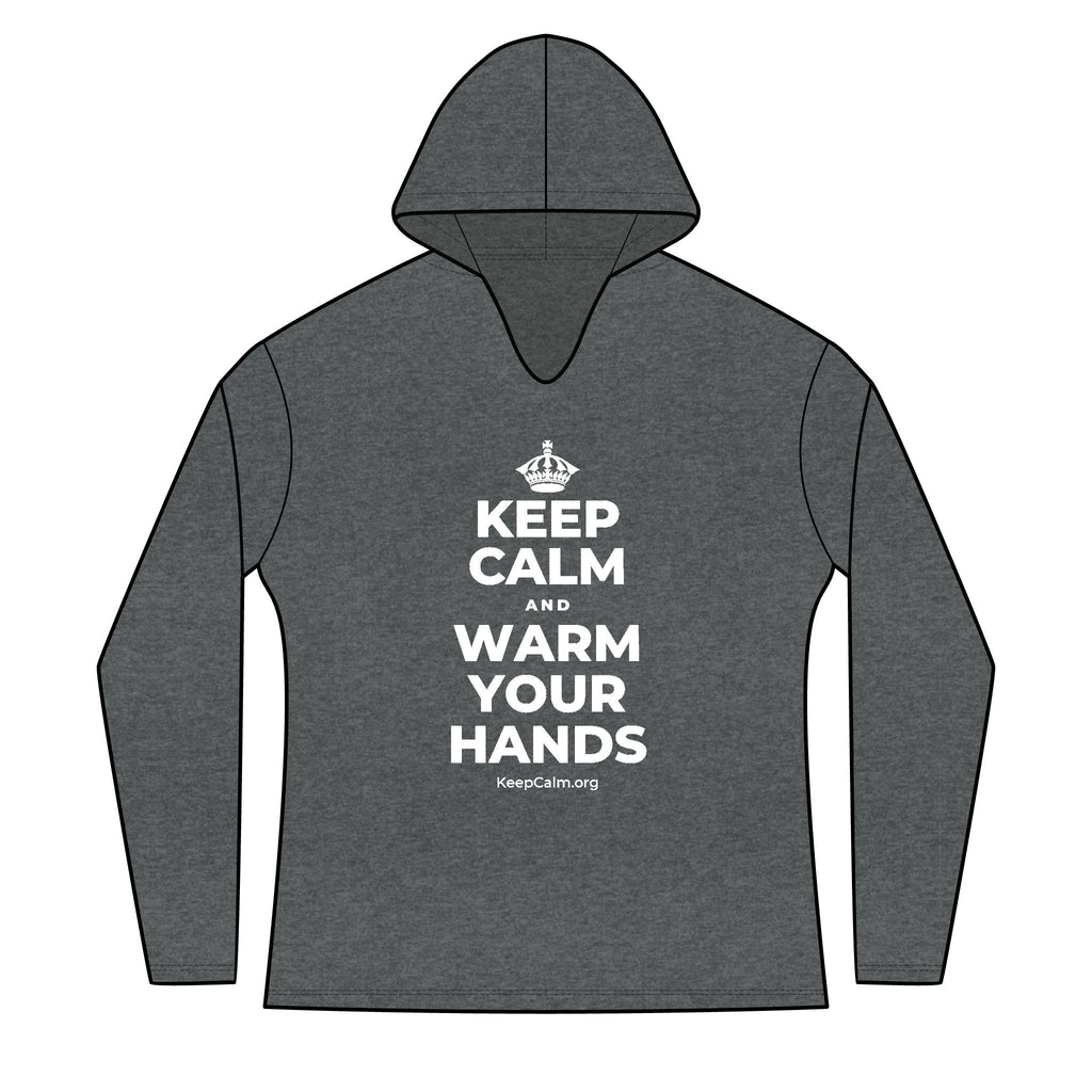 KEEP CALM AND WARM YOUR HANDS Women's Long Sleeve Hoodie