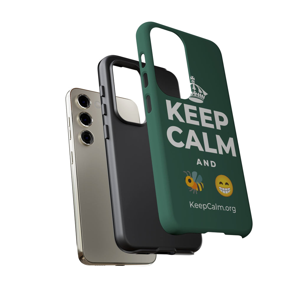 KEEP CALM AND BEE HAPPY Phone Case