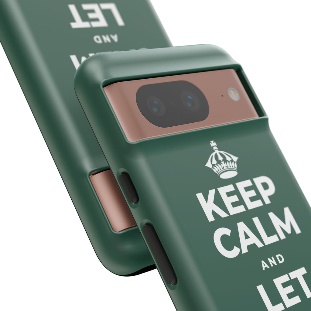 KEEP CALM AND LET PEOPLE IN Phone Case