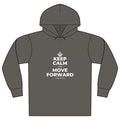 KEEP CALM AND MOVE FORWARD Organic Hoodie Tee