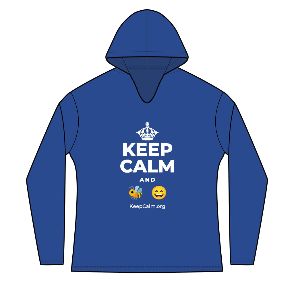 KEEP CALM AND 🐝 😄 Women's Long Sleeve Hoodie