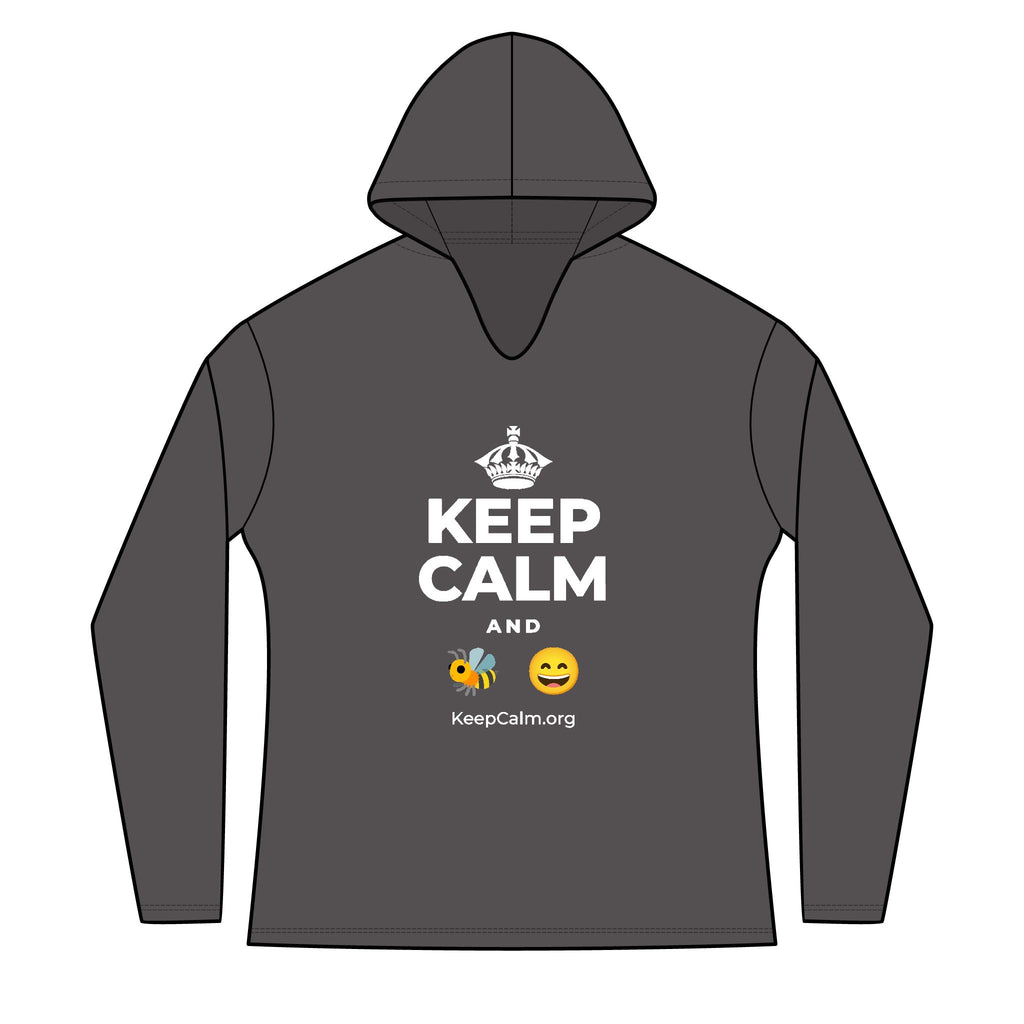 KEEP CALM AND 🐝 😄 Women's Long Sleeve Hoodie