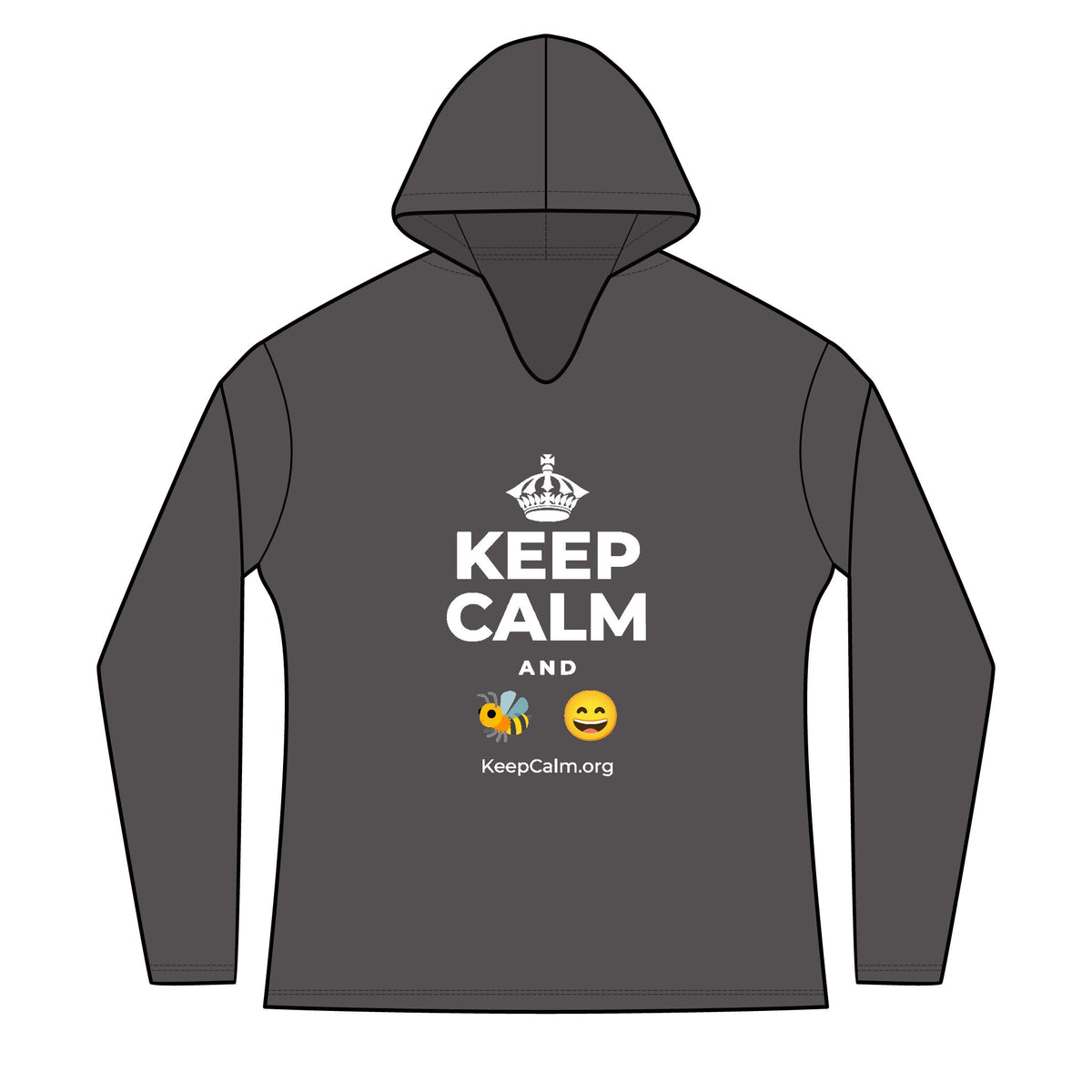 KEEP CALM AND 🐝 😄 Women's Long Sleeve Hoodie