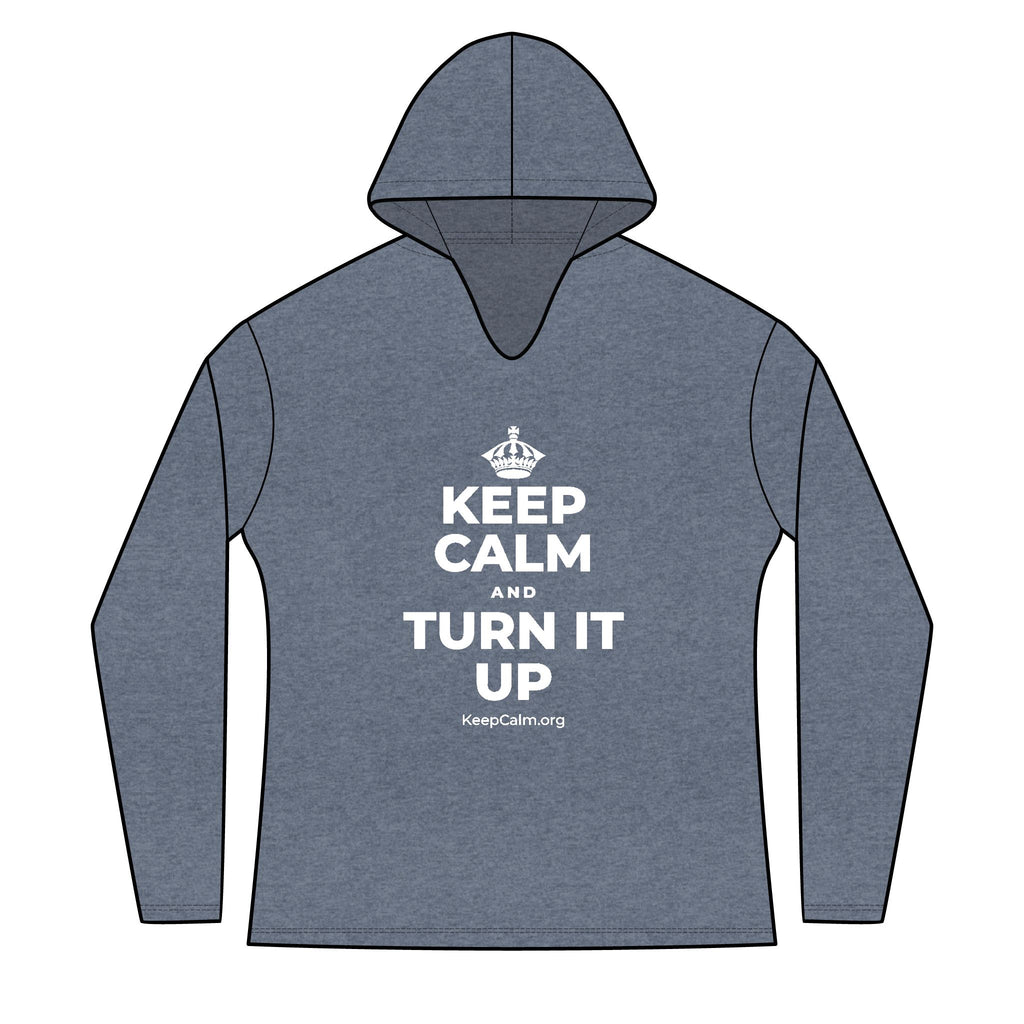 KEEP CALM AND TURN IT UP Women's Long Sleeve Hoodie