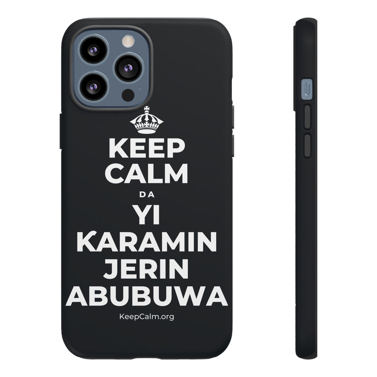 KEEP CALM DA YI ƘARAMIN JERIN ABUBUWA Phone Case (Dark)