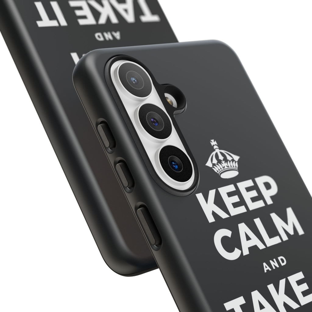 KEEP CALM AND TAKE IT ONE DAY AT A TIME Phone Case (Dark)