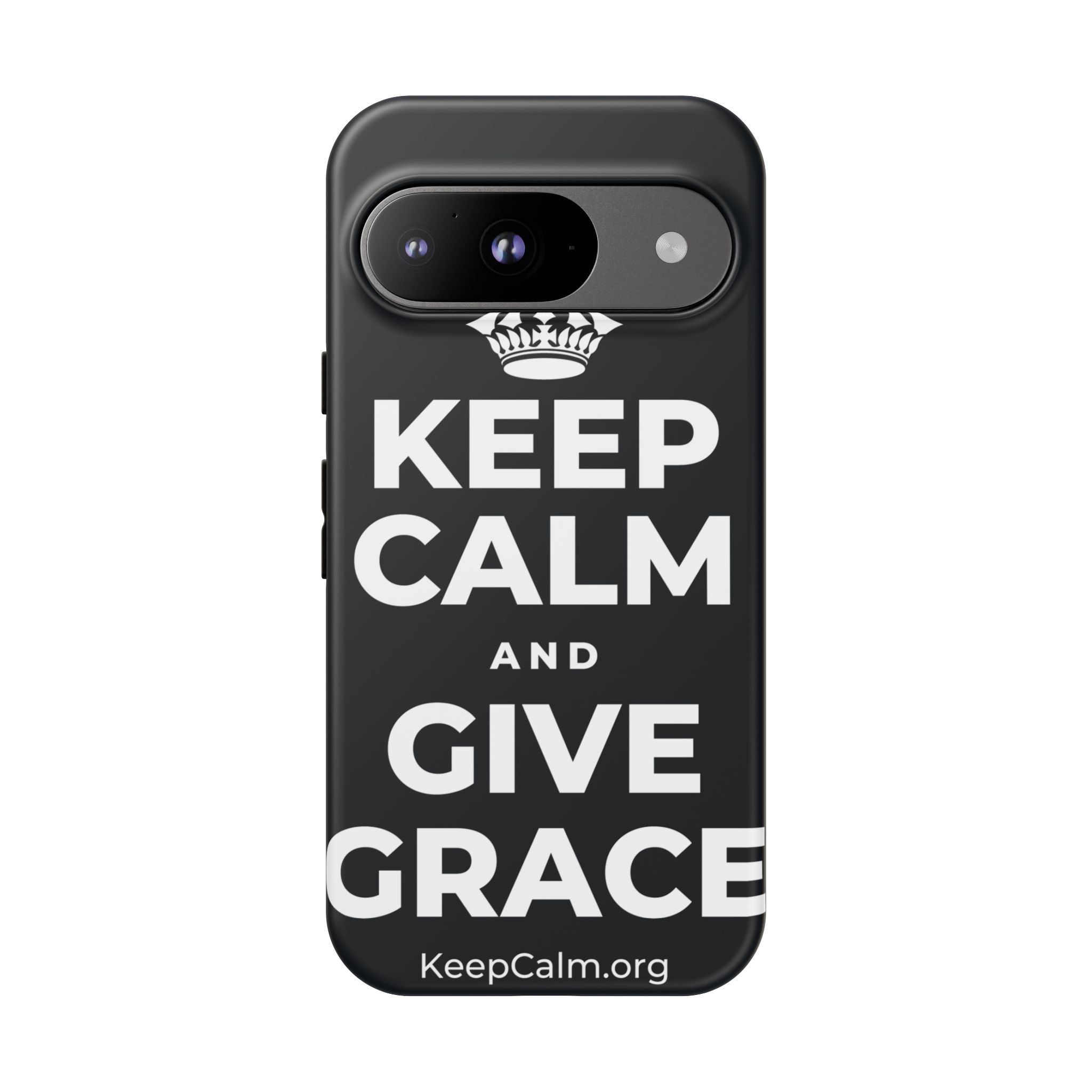 KEEP CALM AND GIVE GRACE Phone Case (Dark)