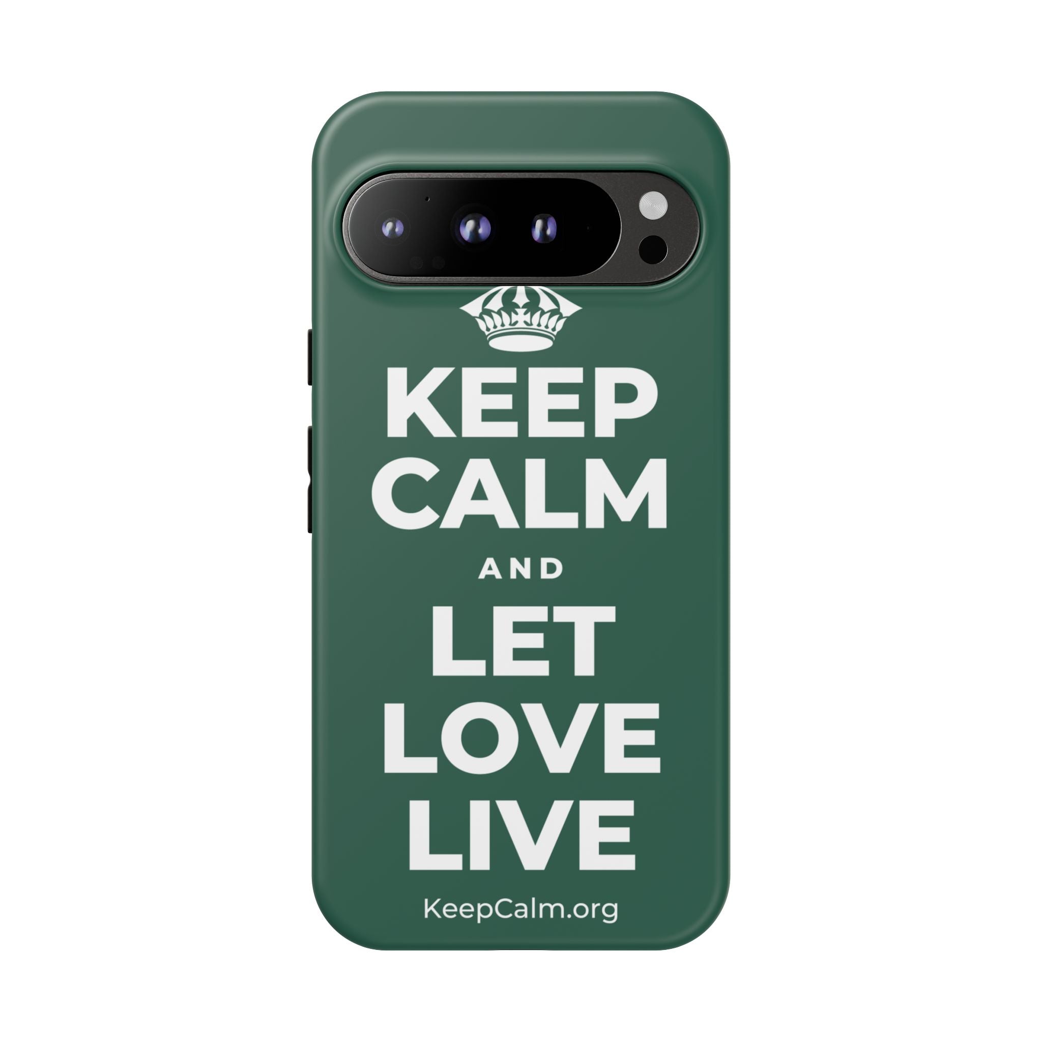 KEEP CALM AND LET LOVE LIVE Phone Case