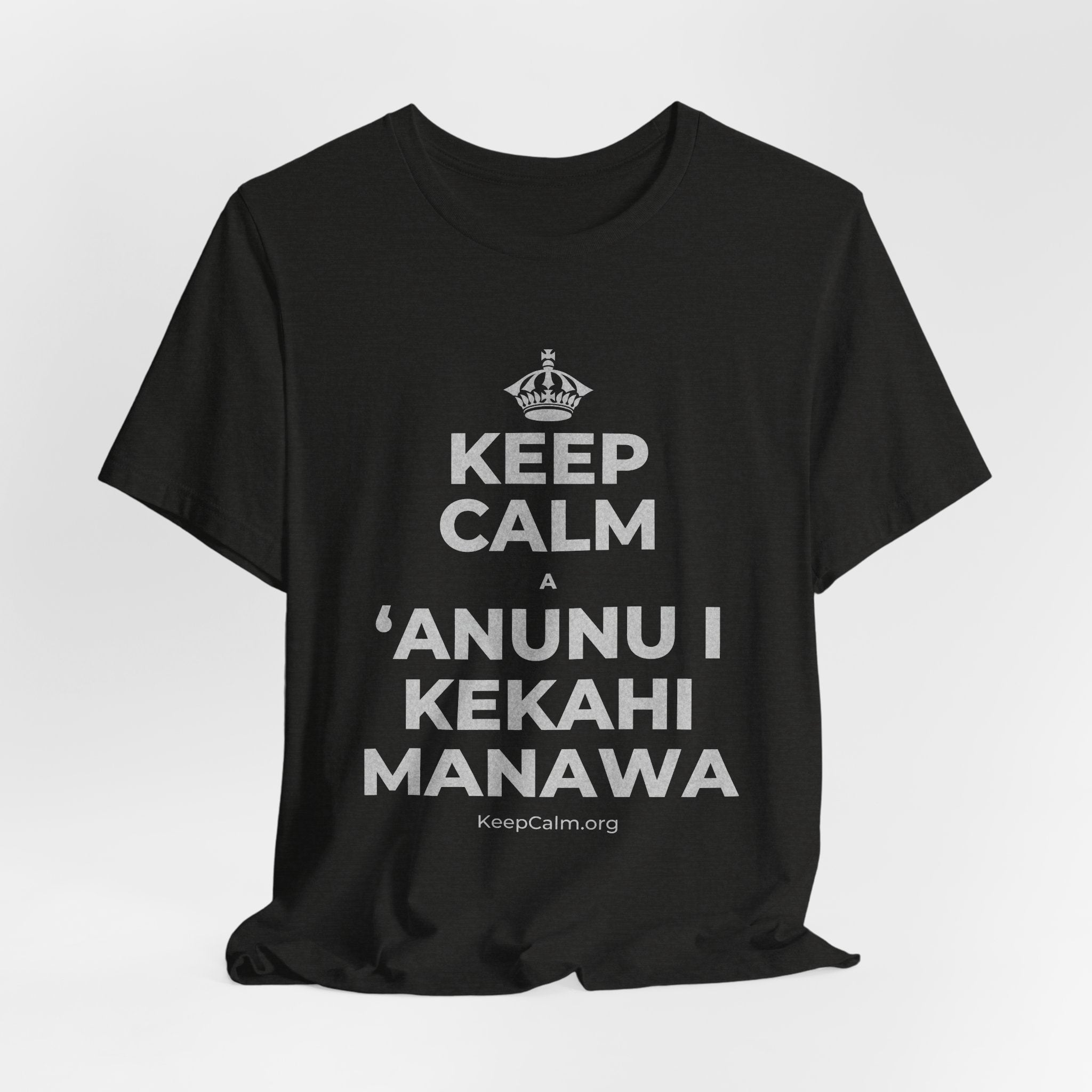 KEEP CALM A ʻANUNU I KEKAHI MANAWA T-Shirt (Soft Cream–Heather Mauve)