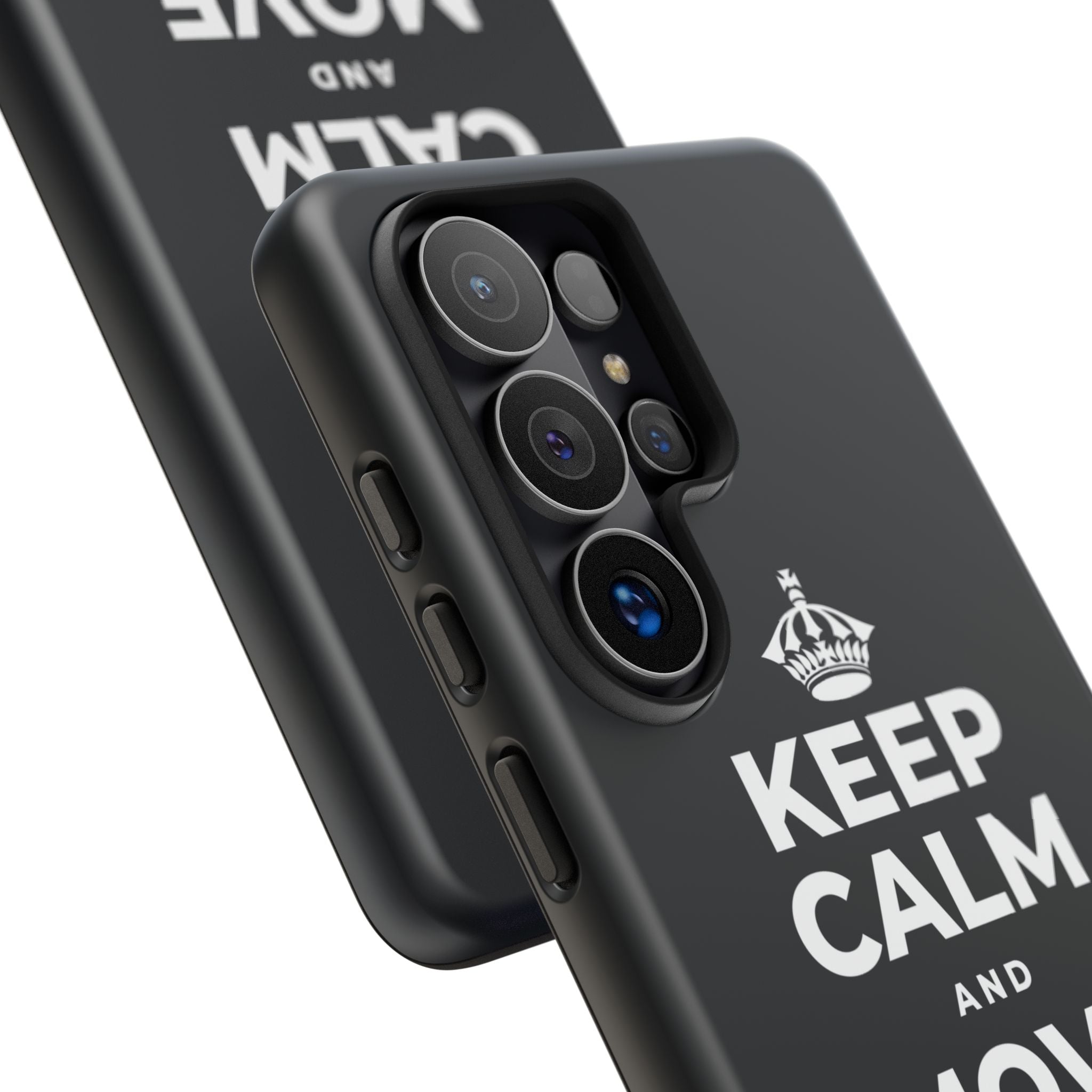 KEEP CALM AND MOVE FORWARD Phone Case (Dark)