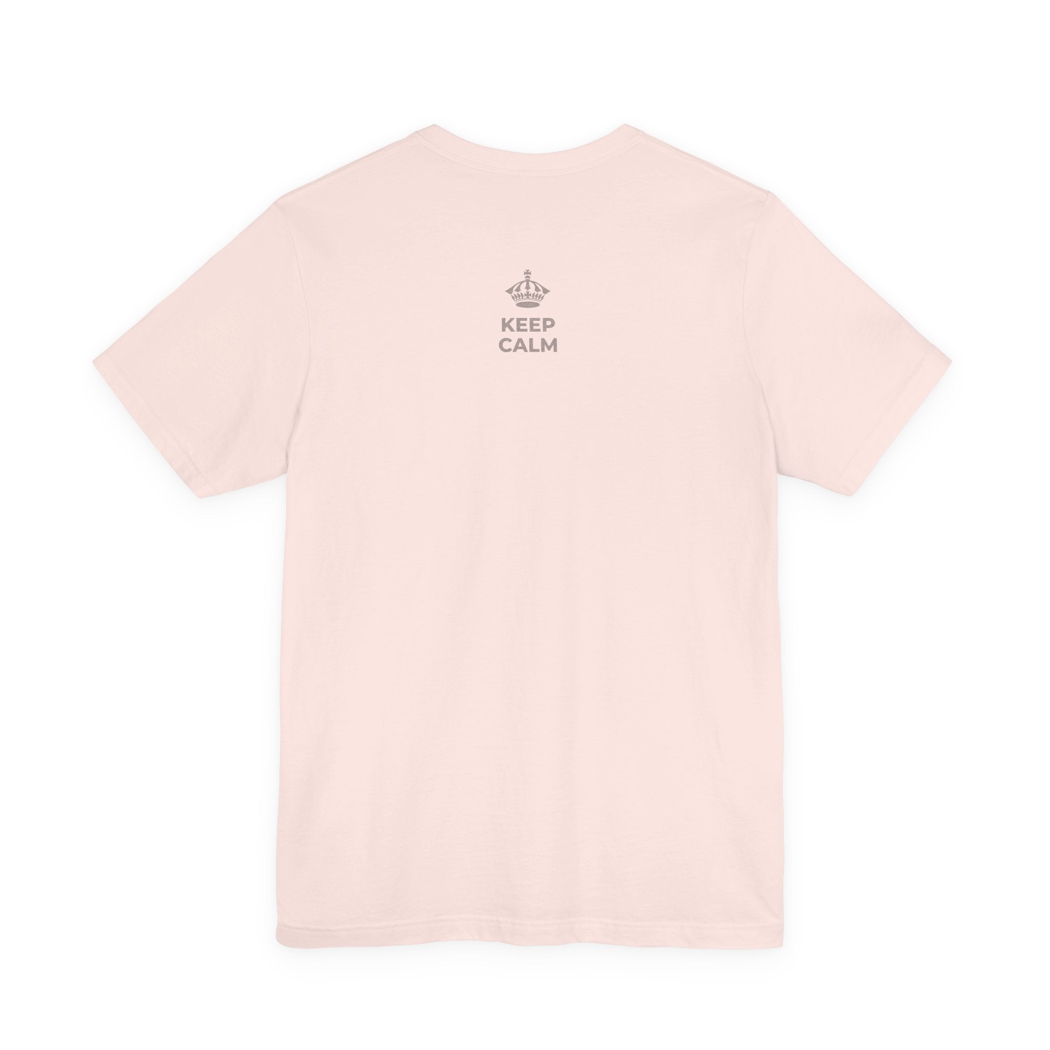 KEEP CALM AND BUILD YOUR FLOOR T-Shirt (Soft Cream–Heather Mauve)