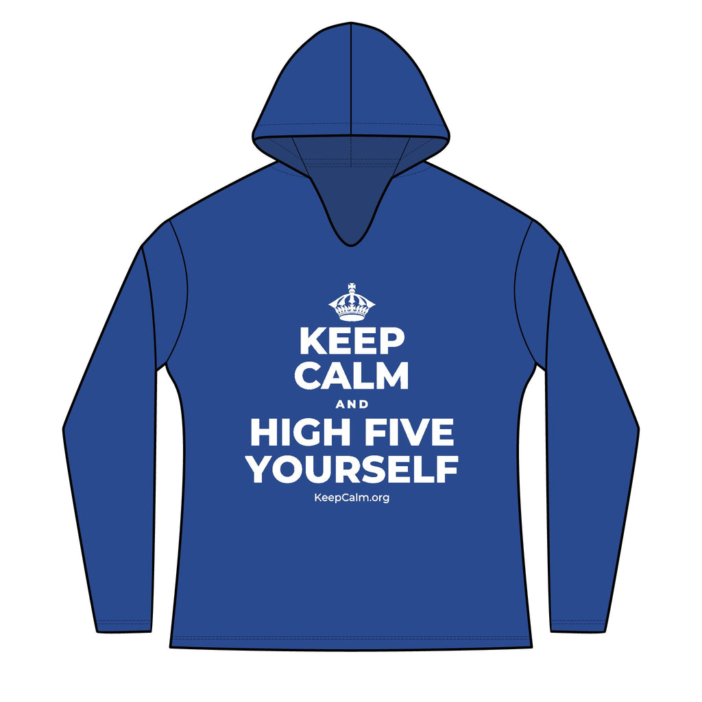 KEEP CALM AND HIGH FIVE YOURSELF Women's Long Sleeve Hoodie