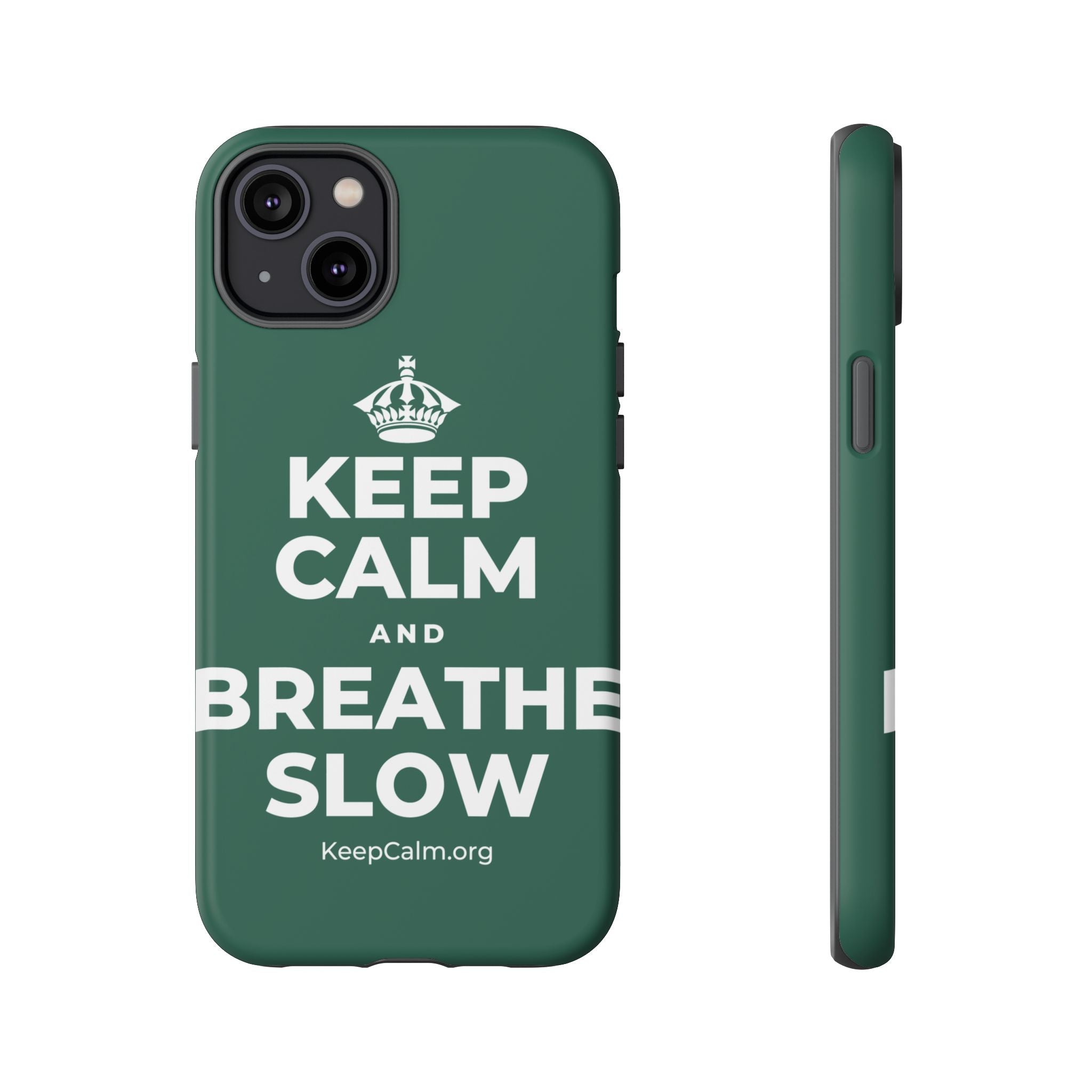 KEEP CALM AND BREATHE SLOW Phone Case