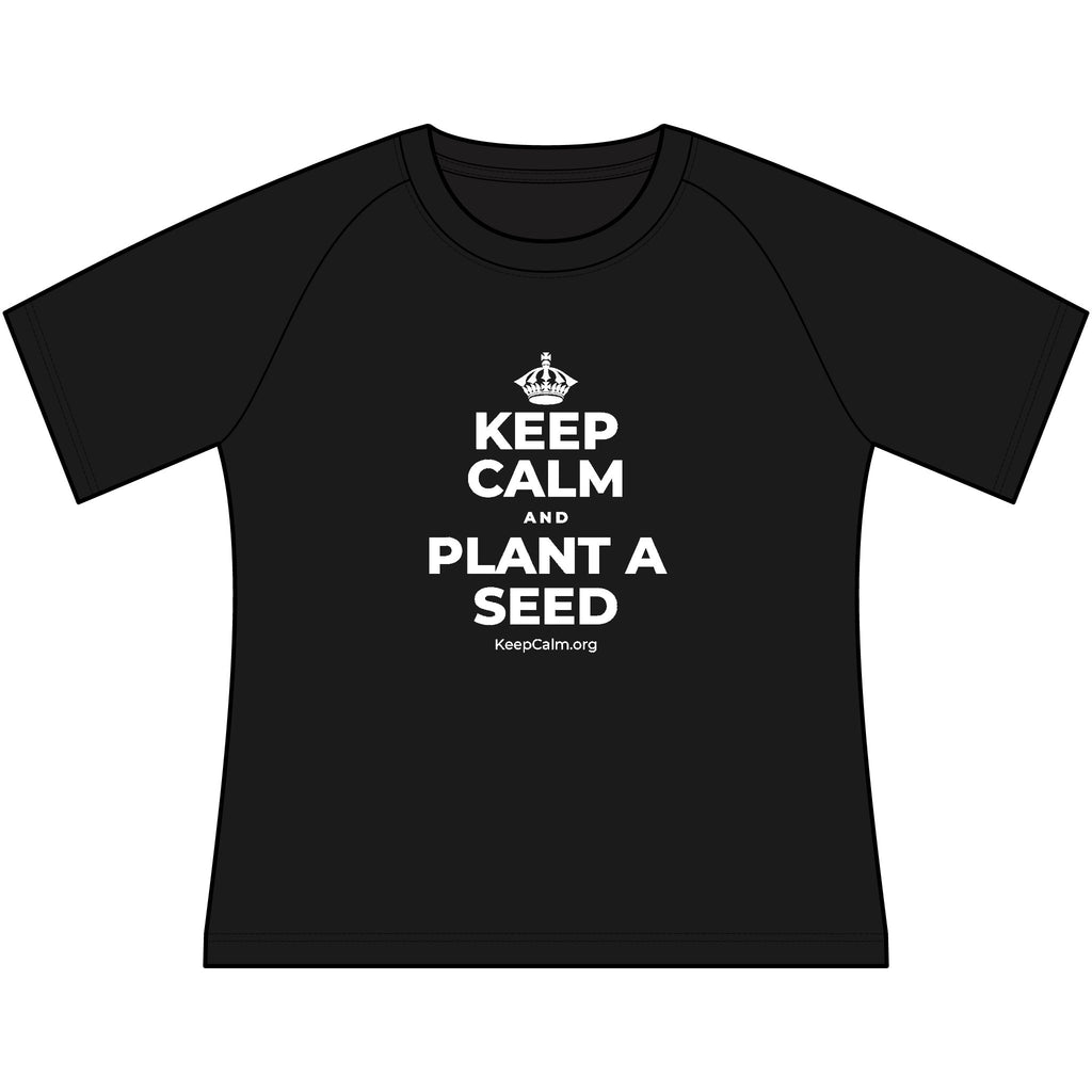 KEEP CALM AND PLANT A SEED Women's Raglan Tee