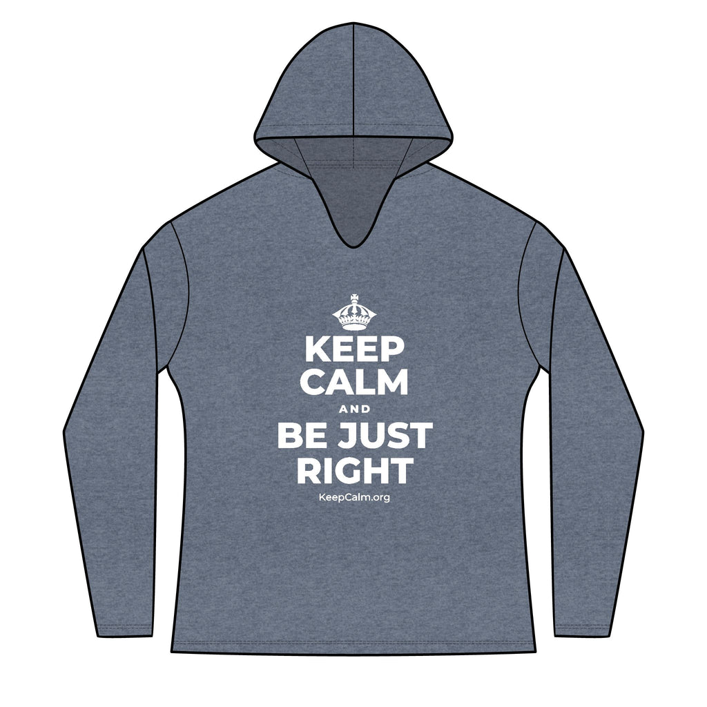 KEEP CALM AND BE JUST RIGHT Women's Long Sleeve Hoodie