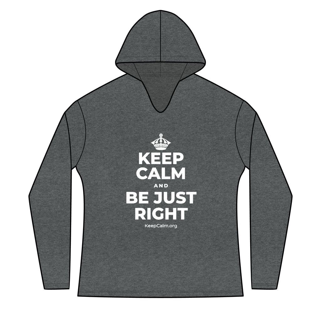 KEEP CALM AND BE JUST RIGHT Women's Long Sleeve Hoodie