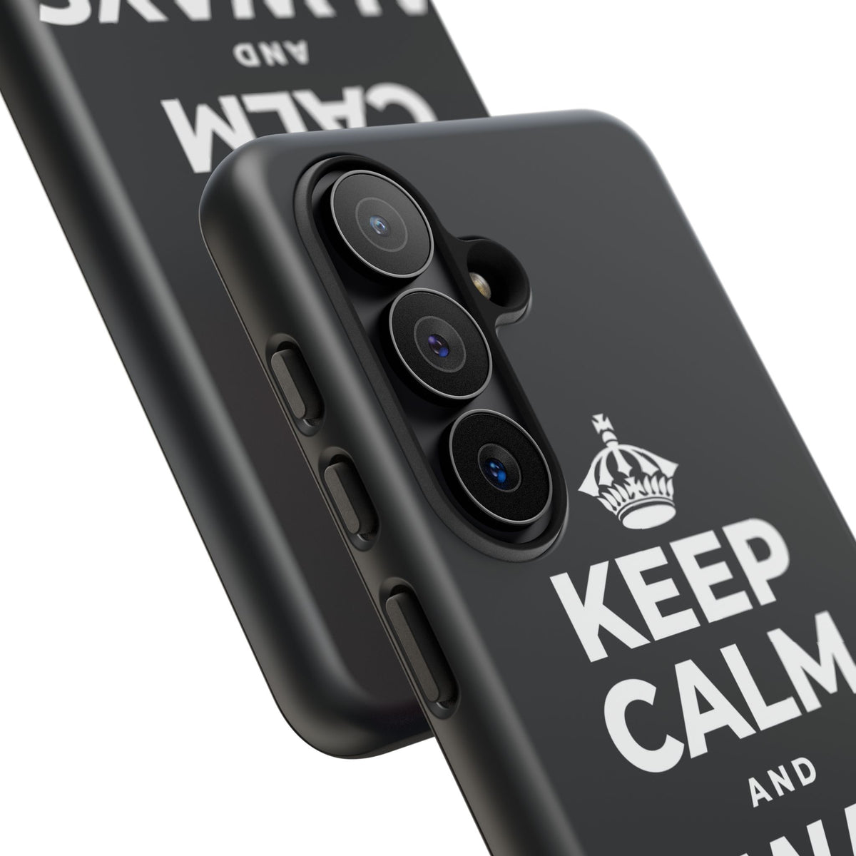 KEEP CALM AND ALWAYS BE 🦇MAN Phone Case (Dark)
