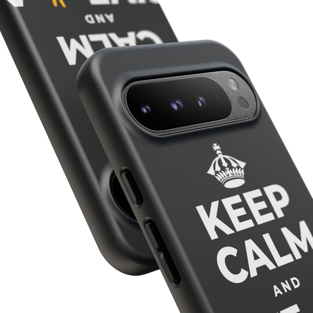 KEEP CALM AND GIVE ✌️ A CHANCE Phone Case (Dark)