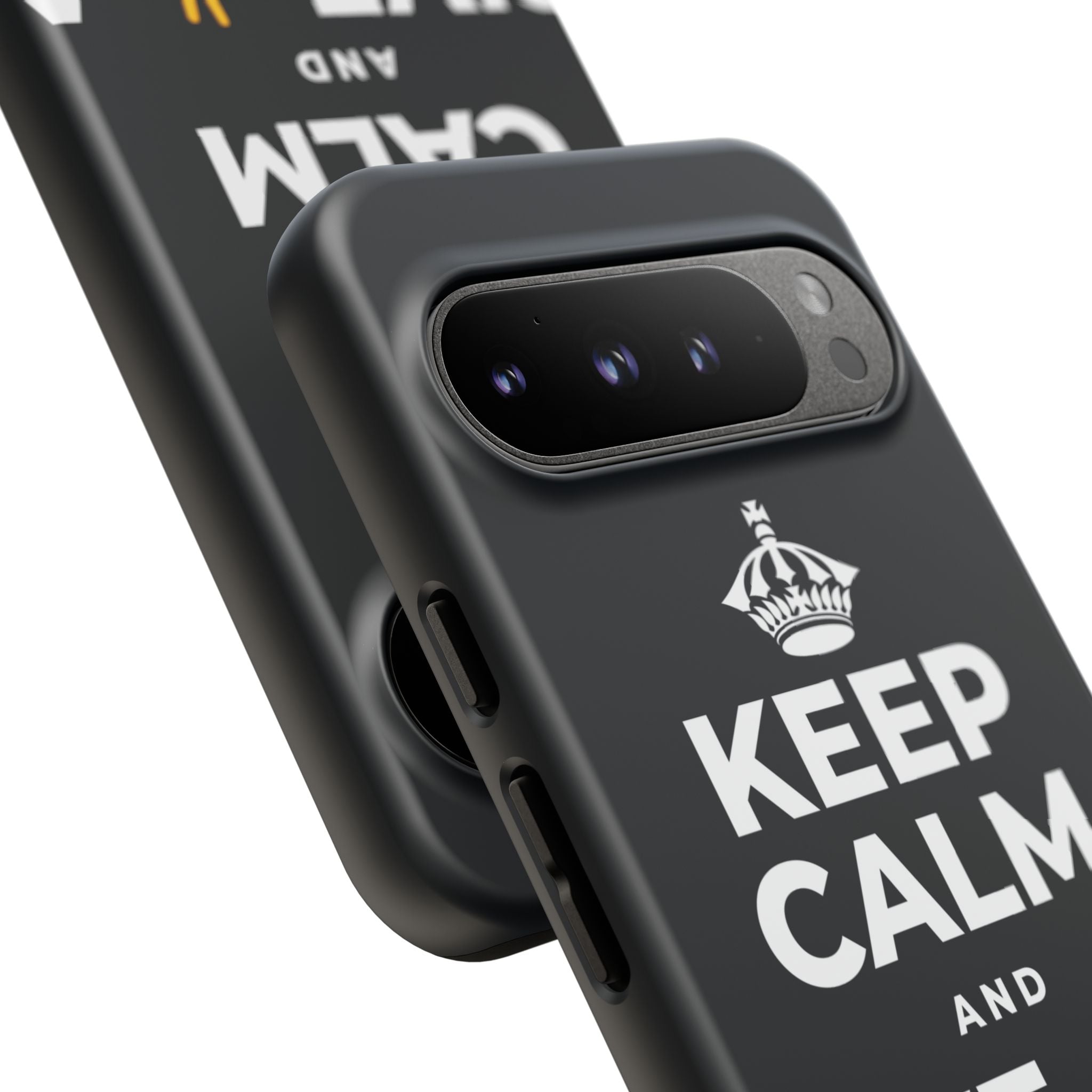 KEEP CALM AND GIVE ✌️ A CHANCE Phone Case (Dark)