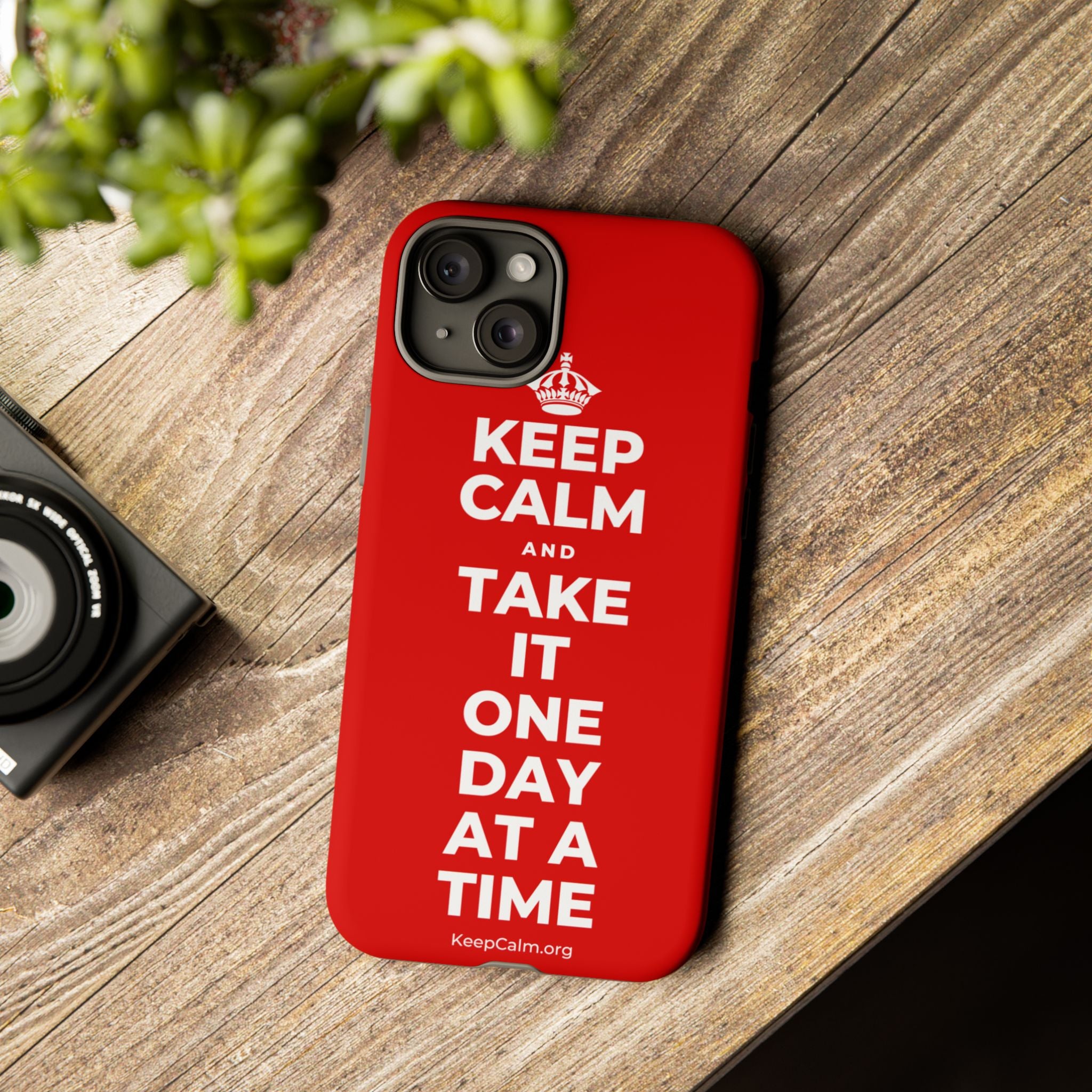 KEEP CALM AND TAKE IT ONE DAY AT A TIME Phone Case
