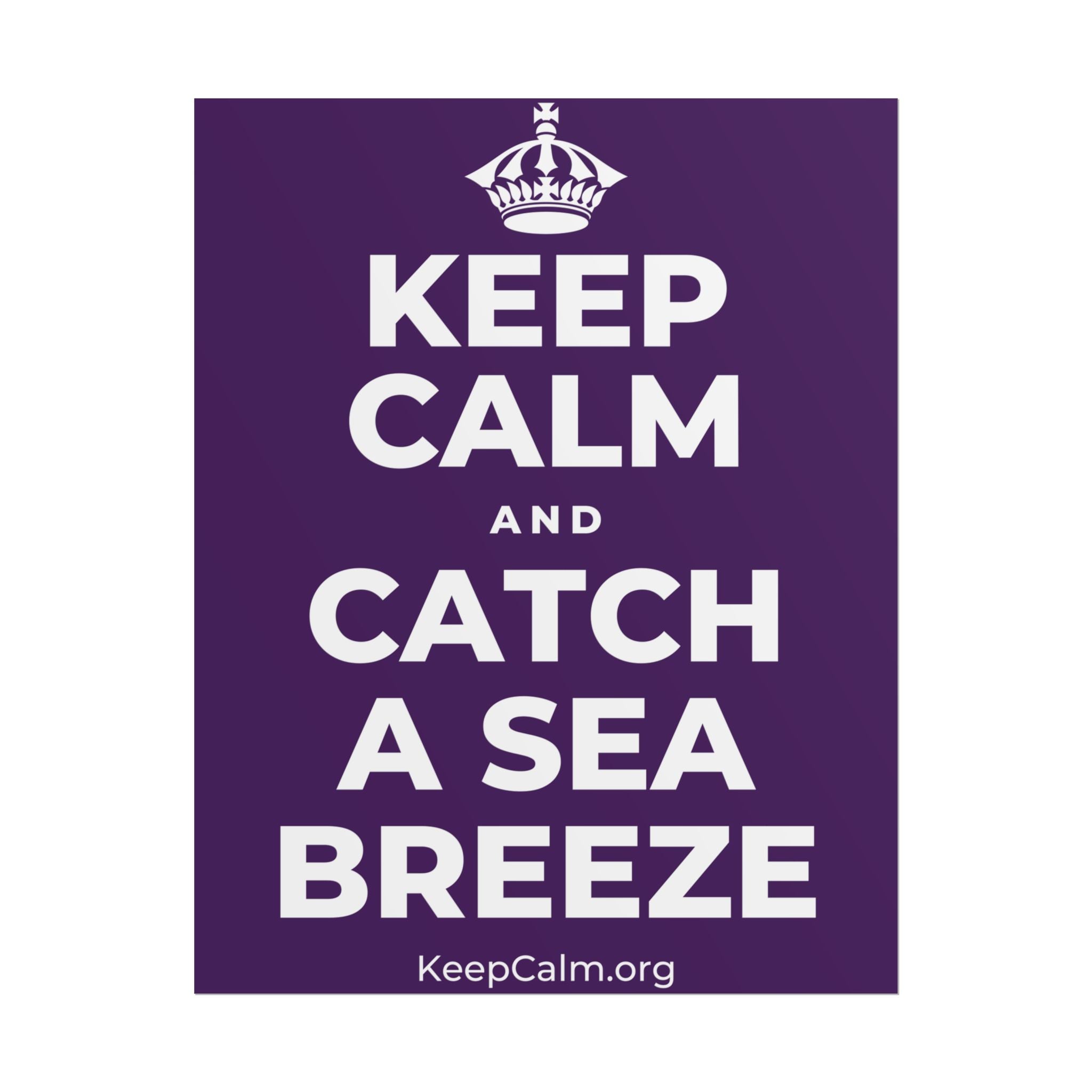KEEP CALM AND CATCH A SEA BREEZE Poster