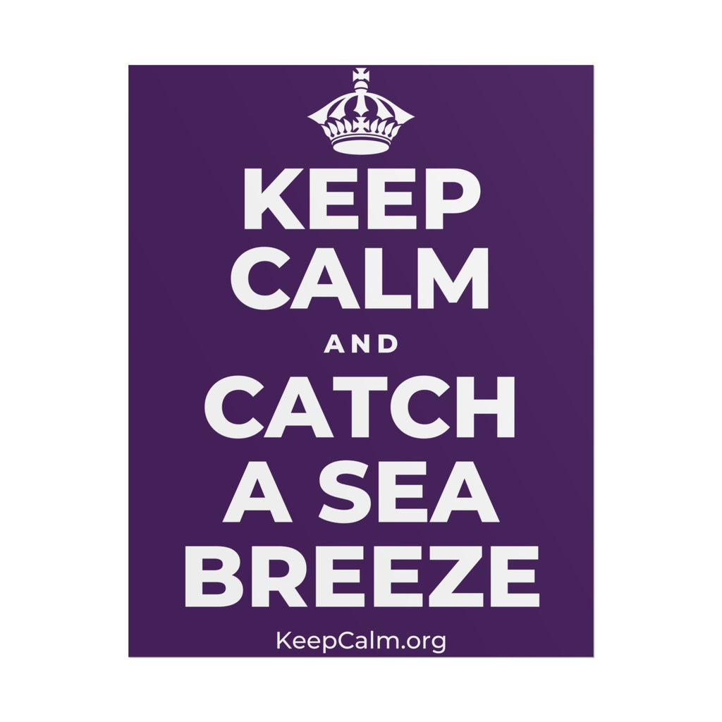 KEEP CALM AND CATCH A SEA BREEZE Poster